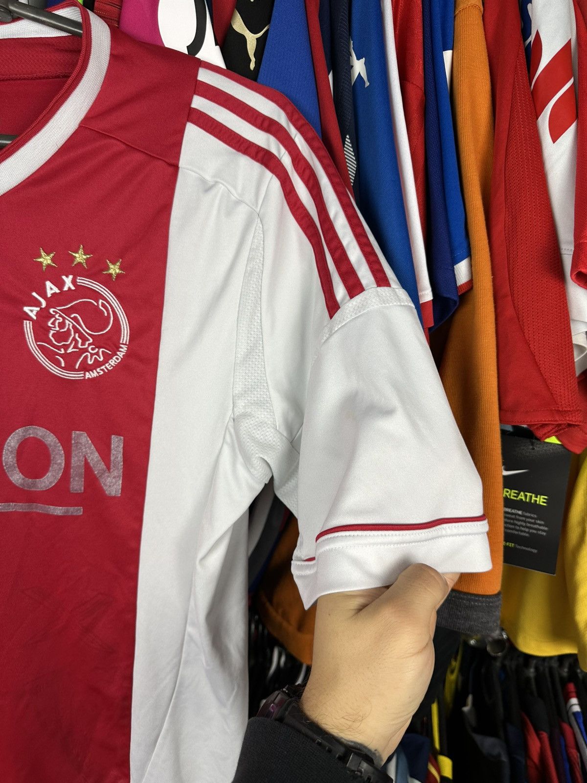 Adidas Ajax 2012-13 Adidas Home Football soccer Jersey Large X20903 Size US M / EU 48-50 / 2 - 2 Thumbnail