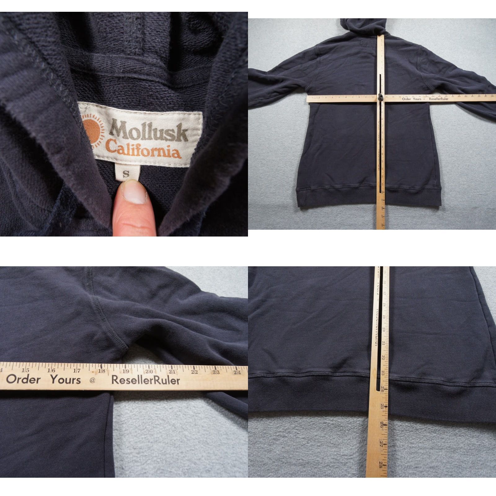 Vintage Mollusk Womens Hoodie Sweatshirt Blue Pullover Regular Fit Small Logo Outdoor, Pullover, Fleece, Hooded, Casual, Travel, Activewear, Women Size S / US 4 / IT 40 - 8 Thumbnail