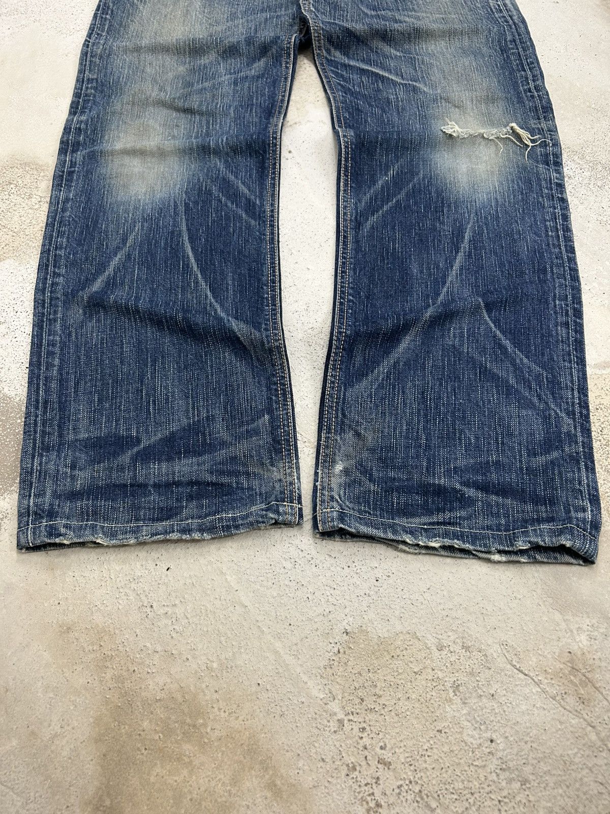 Le Grande Bleu (L.G.B.) Vintage Edwin Japan 503 Blue Trip Slim Whisker Washed Size US 32 / EU 48 - 3 Thumbnail