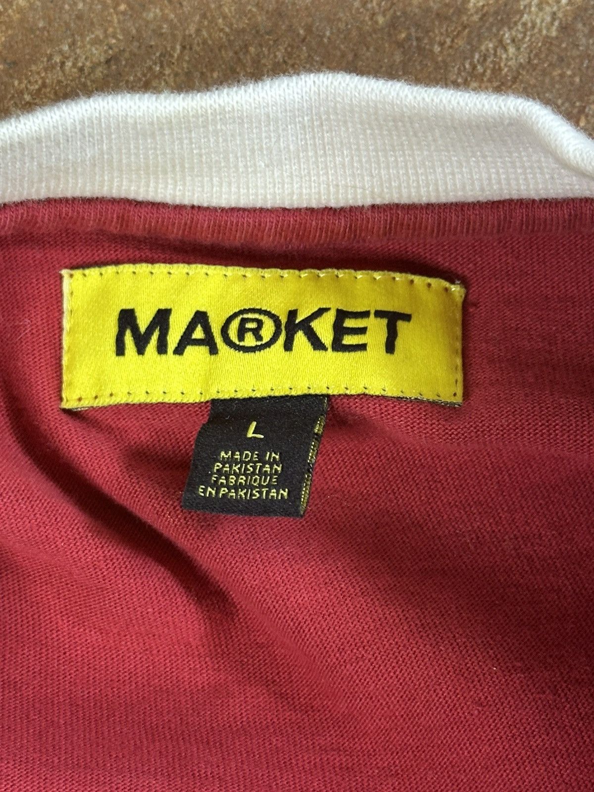 Market Rare Market Maroon Purple Cream Logo Tee Size US L / EU 52-54 / 3 - 3 Thumbnail