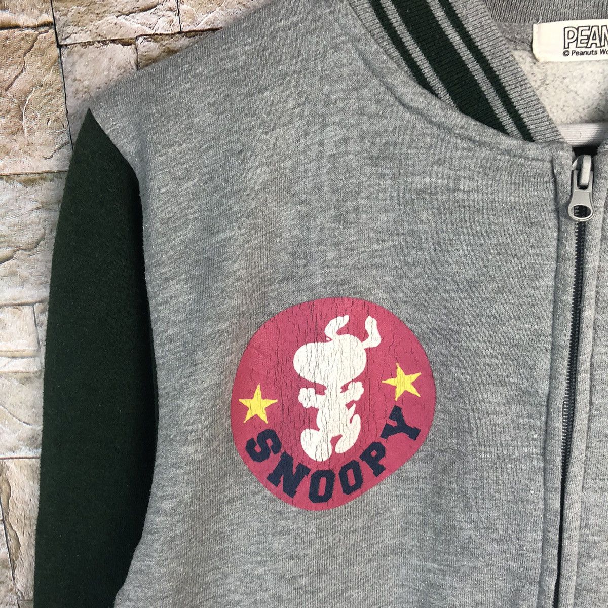Peanuts Peanuts Snoppy Grey Bombers varsity Jacket #A166 Size US S / EU 44-46 / 1 - 9 Thumbnail