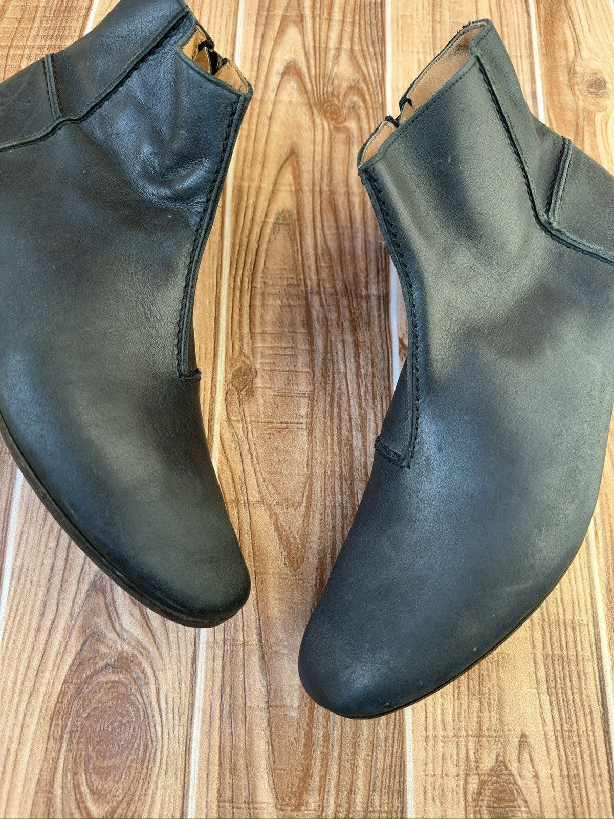 Maison Margiela RARE Maison Martin Margiela BLack Leather Side-Zip Boots Size US 11 / EU 44 - 7 Thumbnail