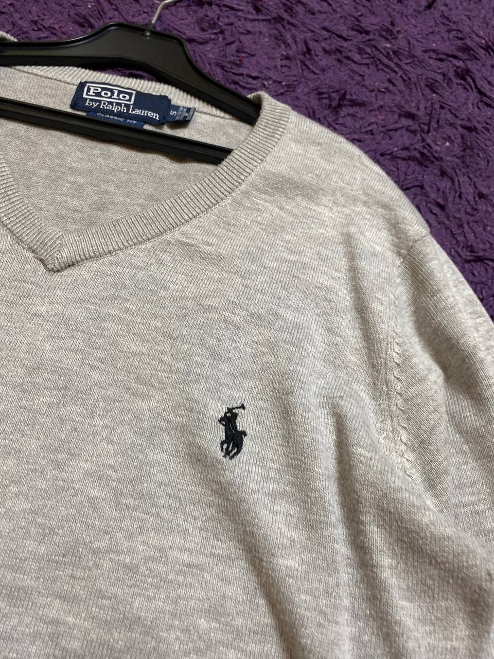 Polo Ralph Lauren Vintage gray Sweaters Polo Ralph Lauren logo crazy Y2K Size US S / EU 44-46 / 1 - 5 Thumbnail