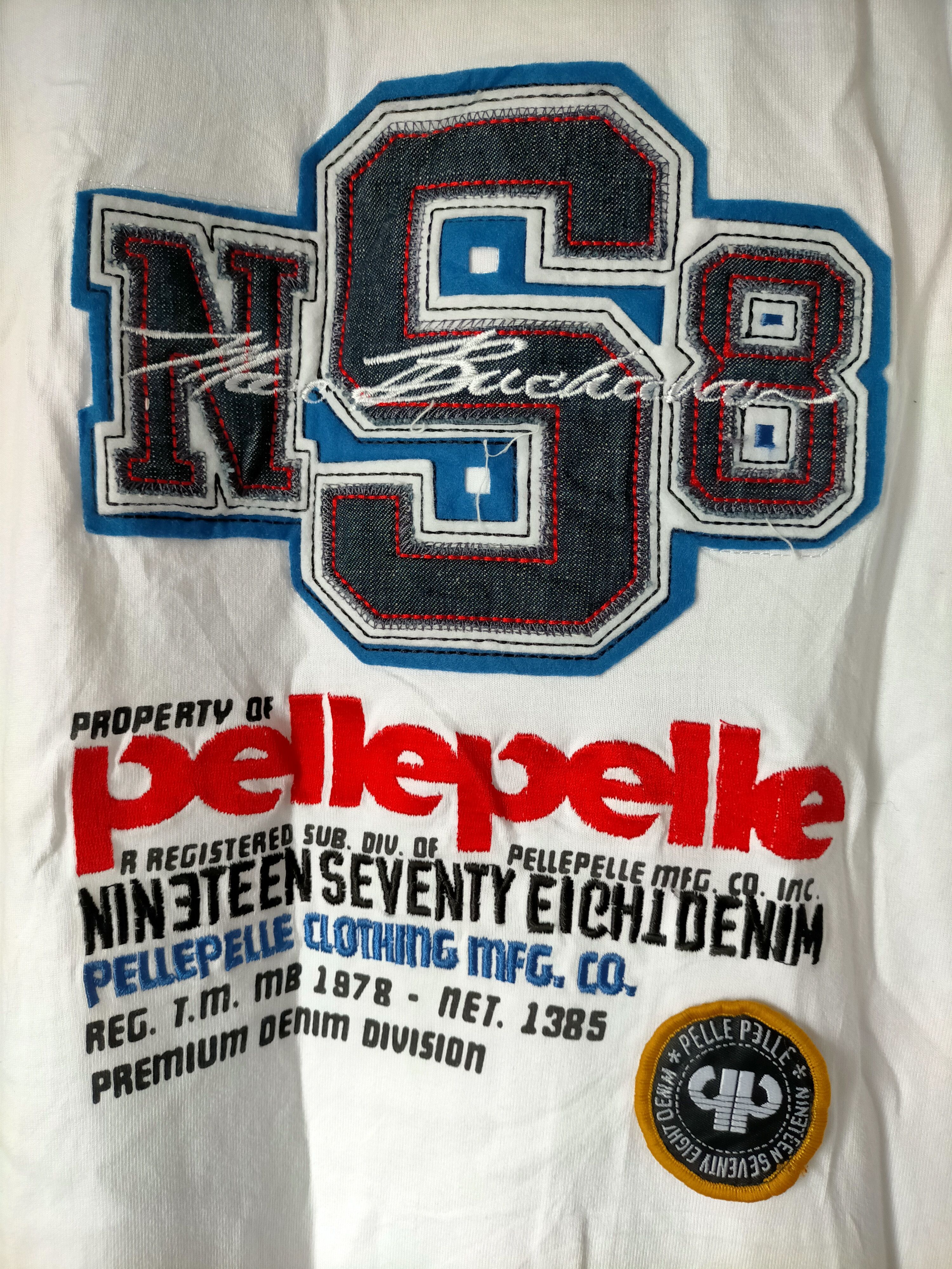 Pelle Pelle Pelle Pelle Embroidered Spell out White tee XL Size US XL / EU 56 / 4 - 6 Thumbnail