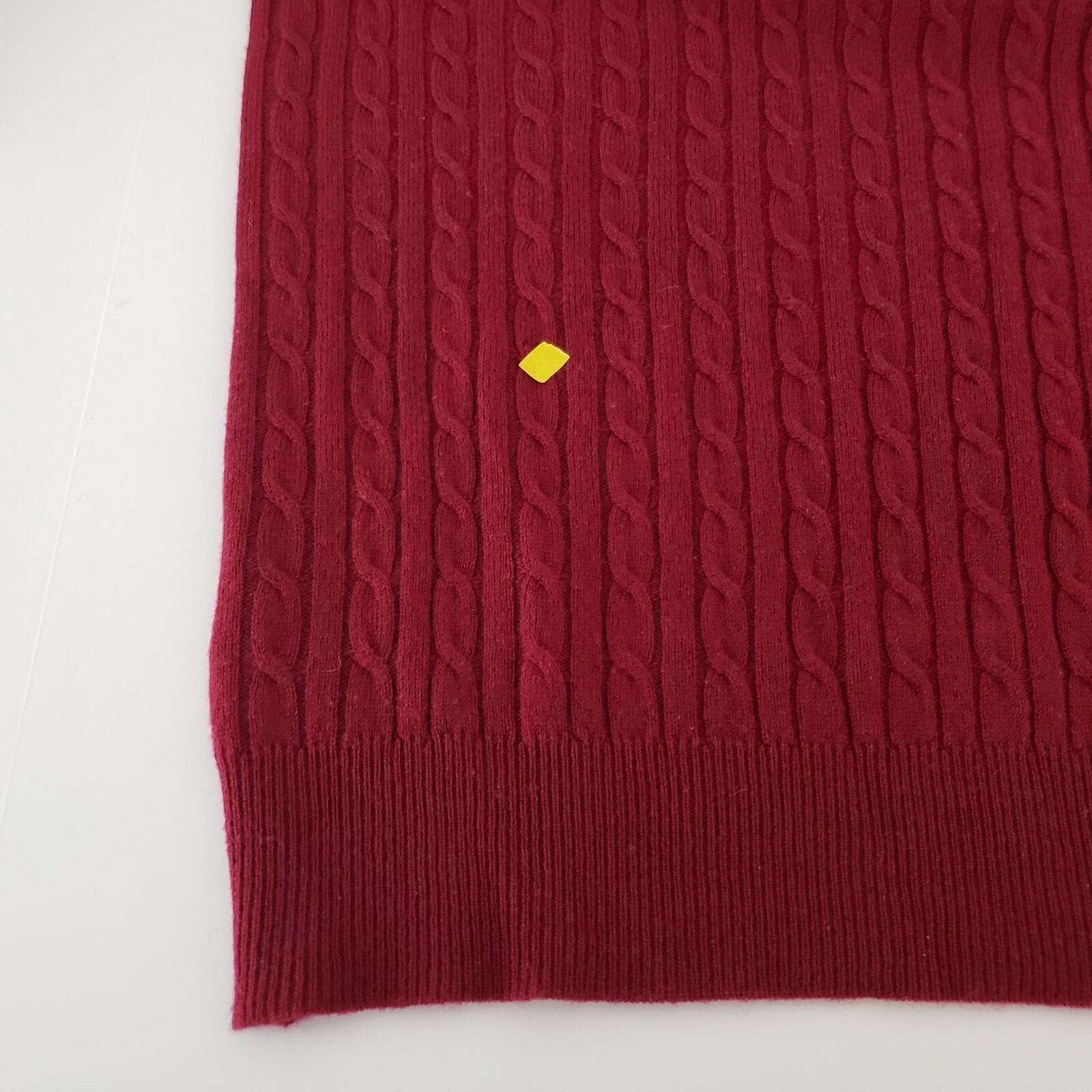 Designer Woolovers Cable Knit Sweater Womens Sz Small Red Merino Wool Size S / US 4 / IT 40 - 5 Thumbnail