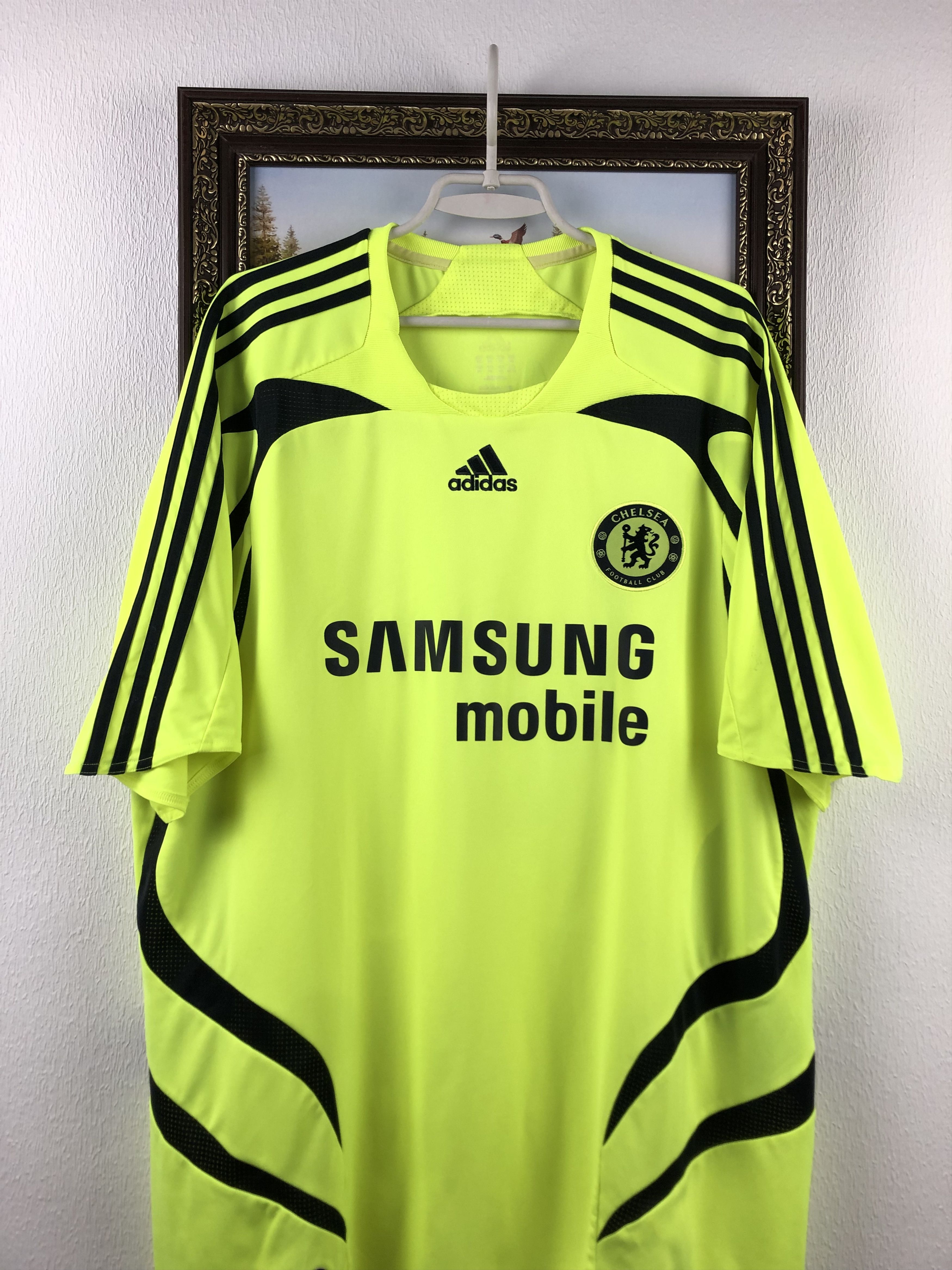 Adidas Chelsea football shirt 2007 Soccer #8 Lampard Adidas Jersey Size US XXL / EU 58 / 5 - 4 Thumbnail