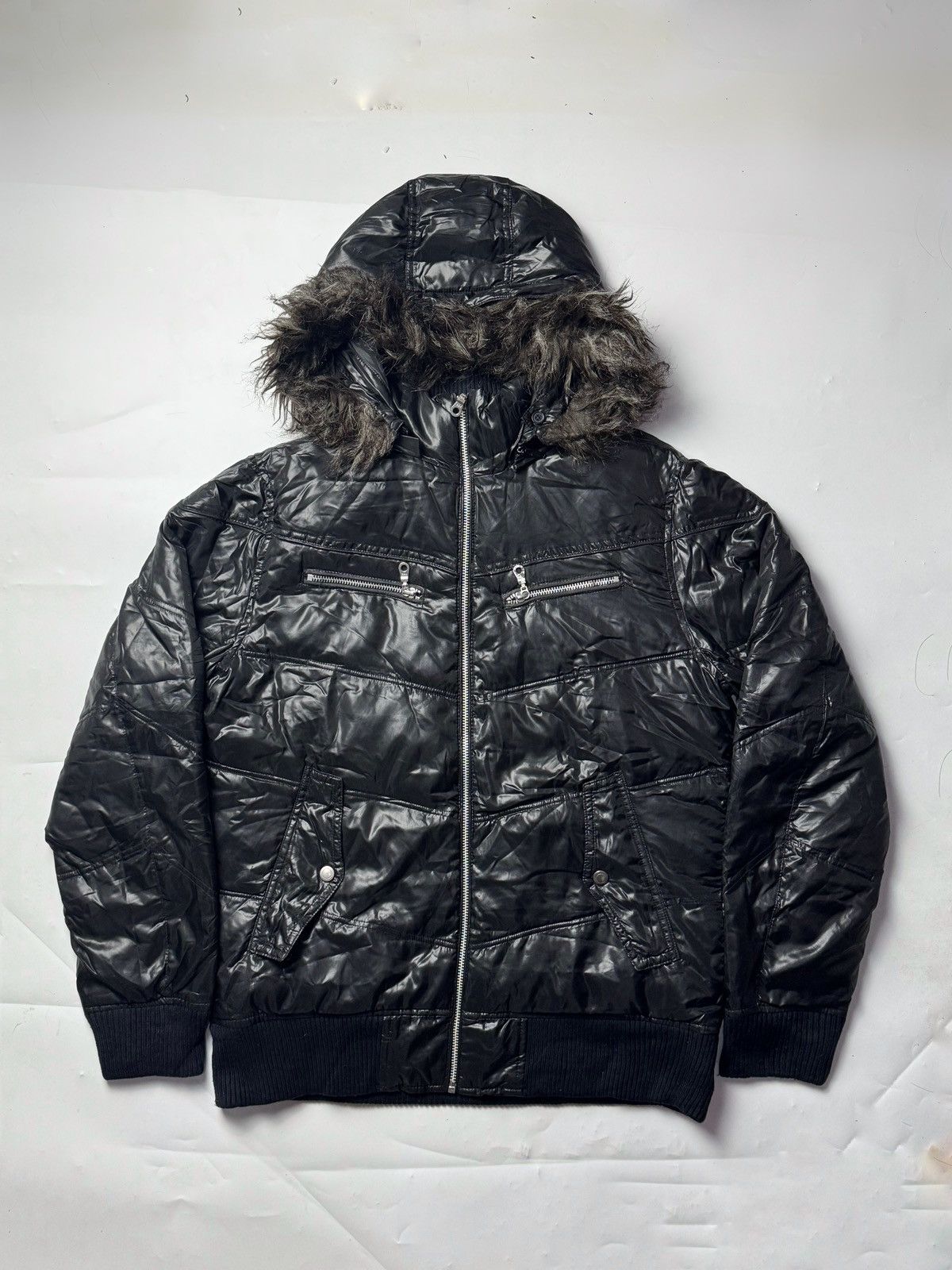 GOSTAR DE FUGA Faux Fur Removeable Puffer Jacket Journal Report Size US L / EU 52-54 / 3 - 1 Thumbnail
