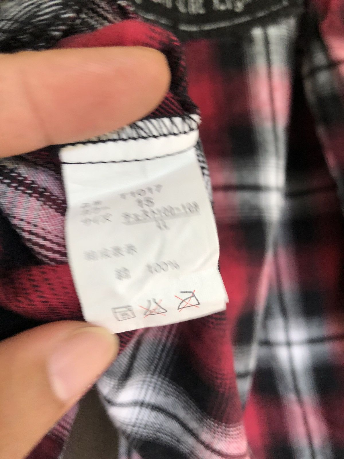 If Six Was Nine Semantic Design Flannel Shirt Size US L / EU 52-54 / 3 - 6 Thumbnail