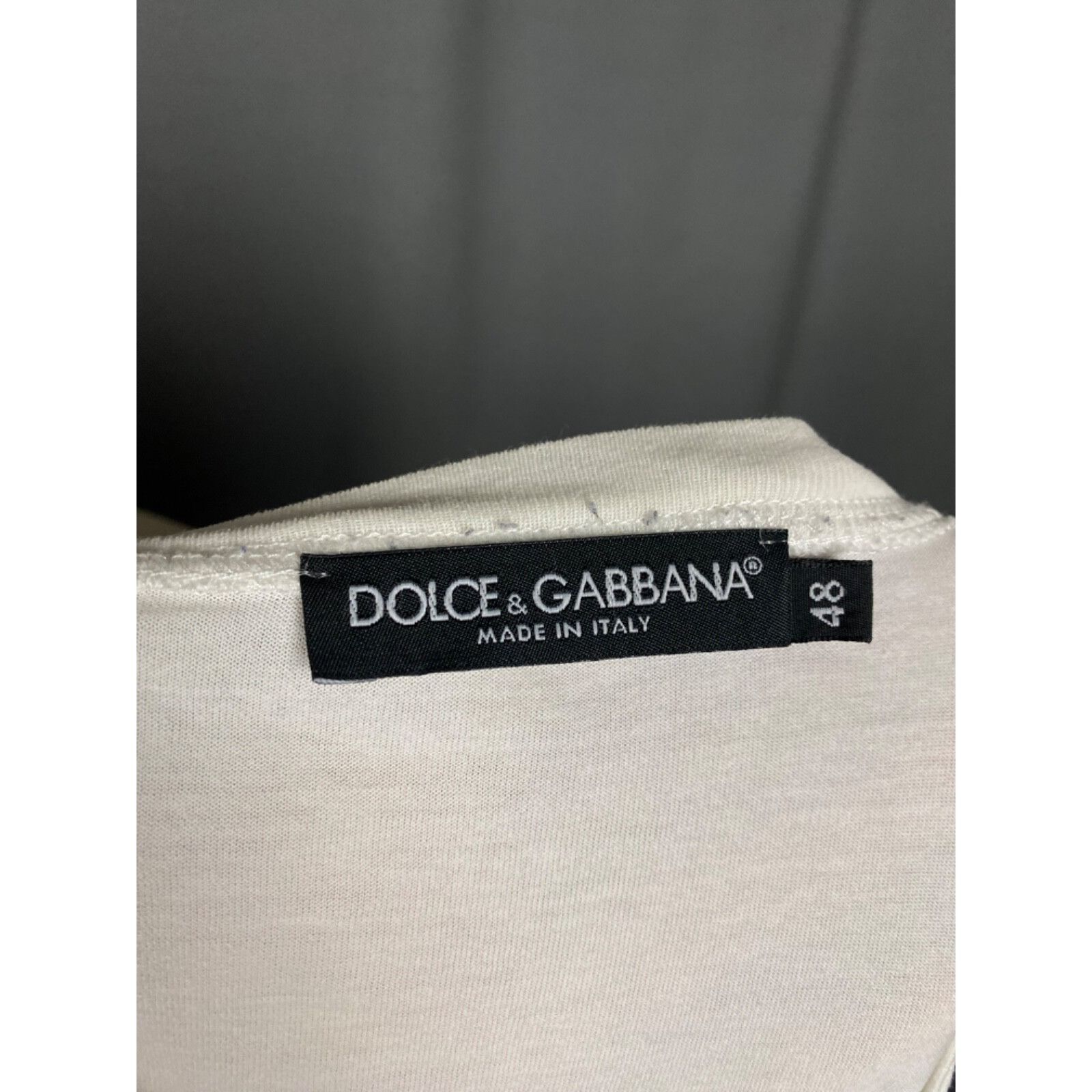 Dolce & Gabbana Dolce&Gabbana Marilyn Monroe Men's White Crewneck Henley Swe Size US M / EU 48-50 / 2 - 10 Thumbnail