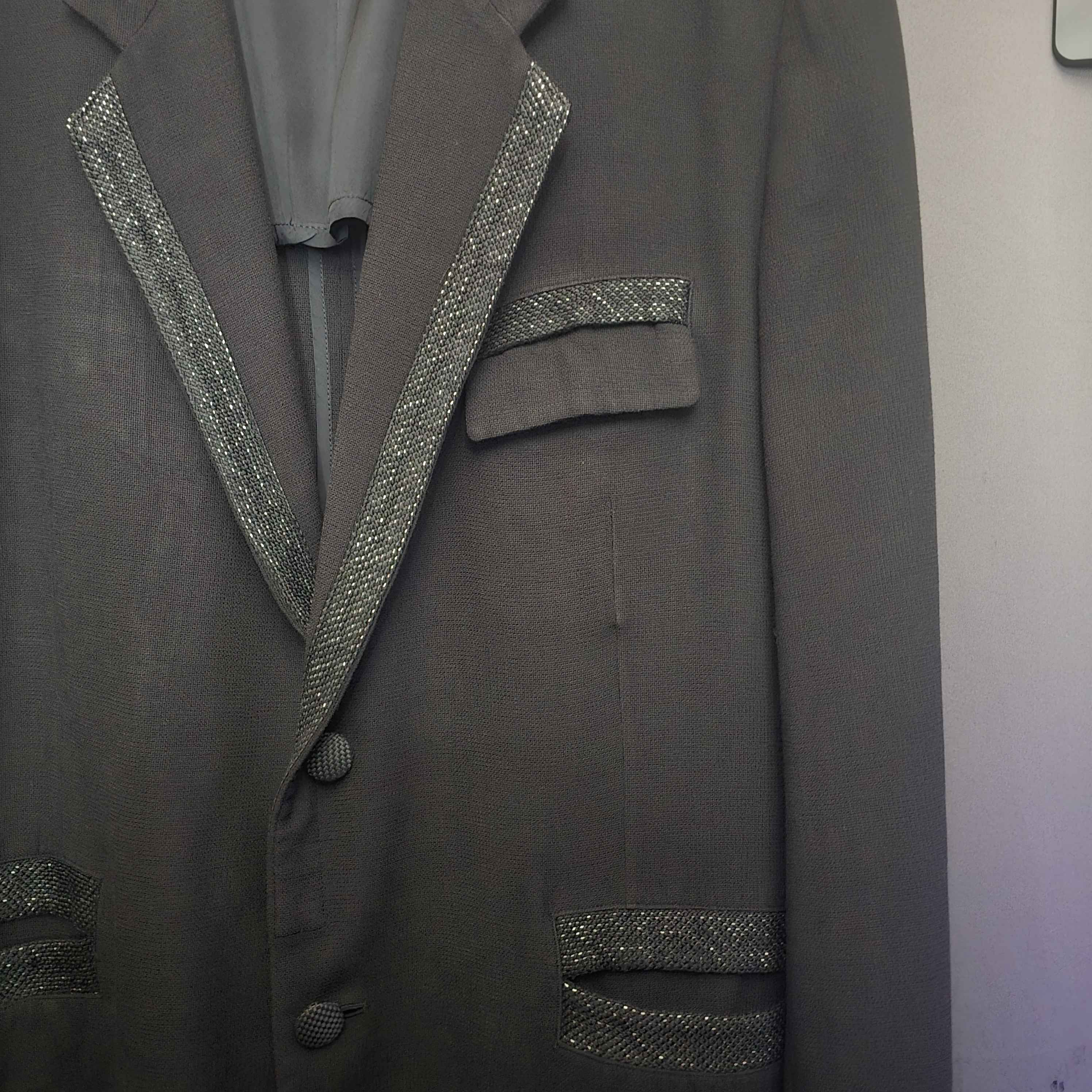Yohji Yamamoto YYPH SS03 Lace trim Blazer Size US XL / EU 56 / 4 - 6 Thumbnail