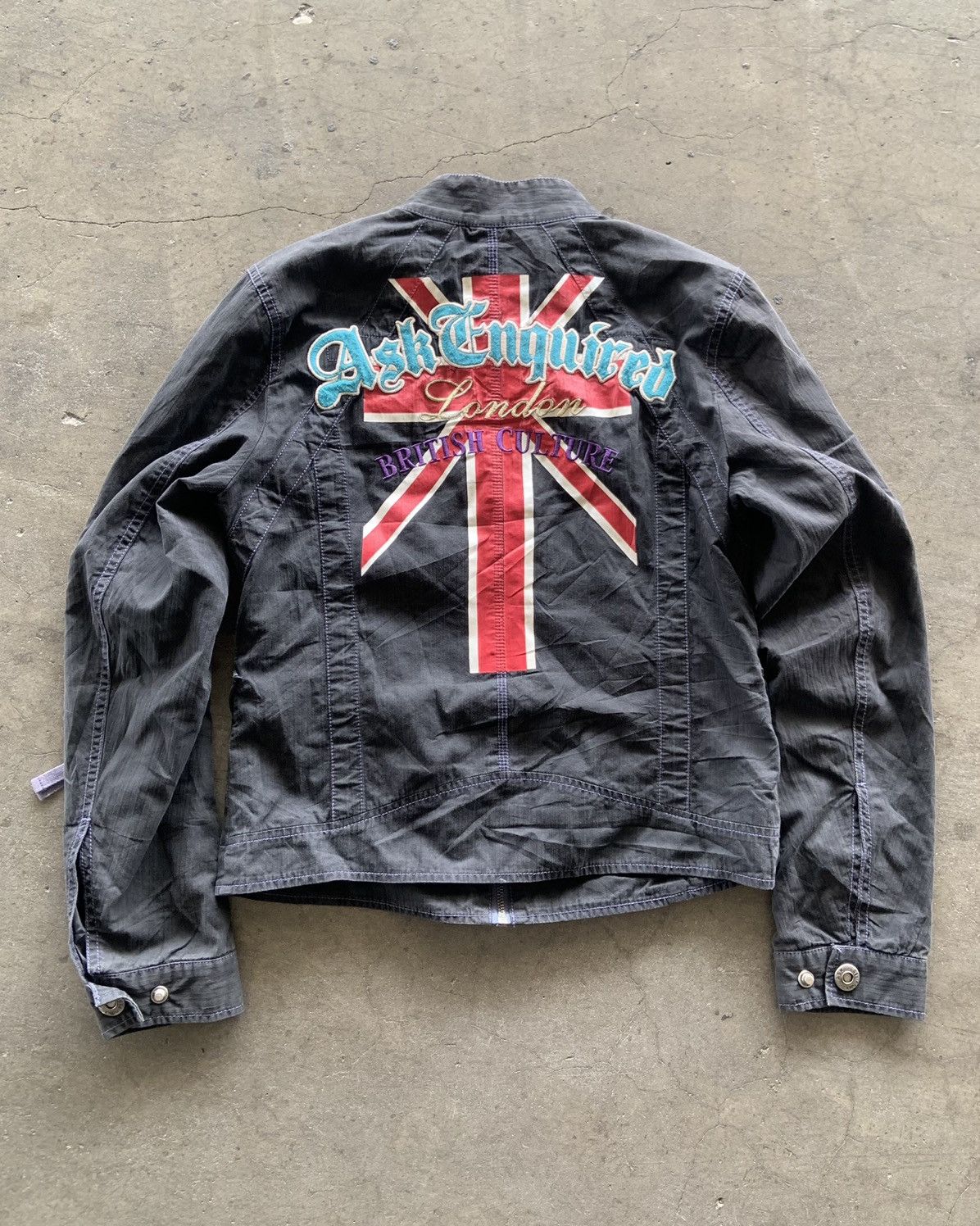 If Six Was Nine × Japanese Brand × Le Grande Bleu (L.G.B.) Ask Enquired Cafe Racer Canvas Jacket Size US S / EU 44-46 / 1 - 8 Thumbnail