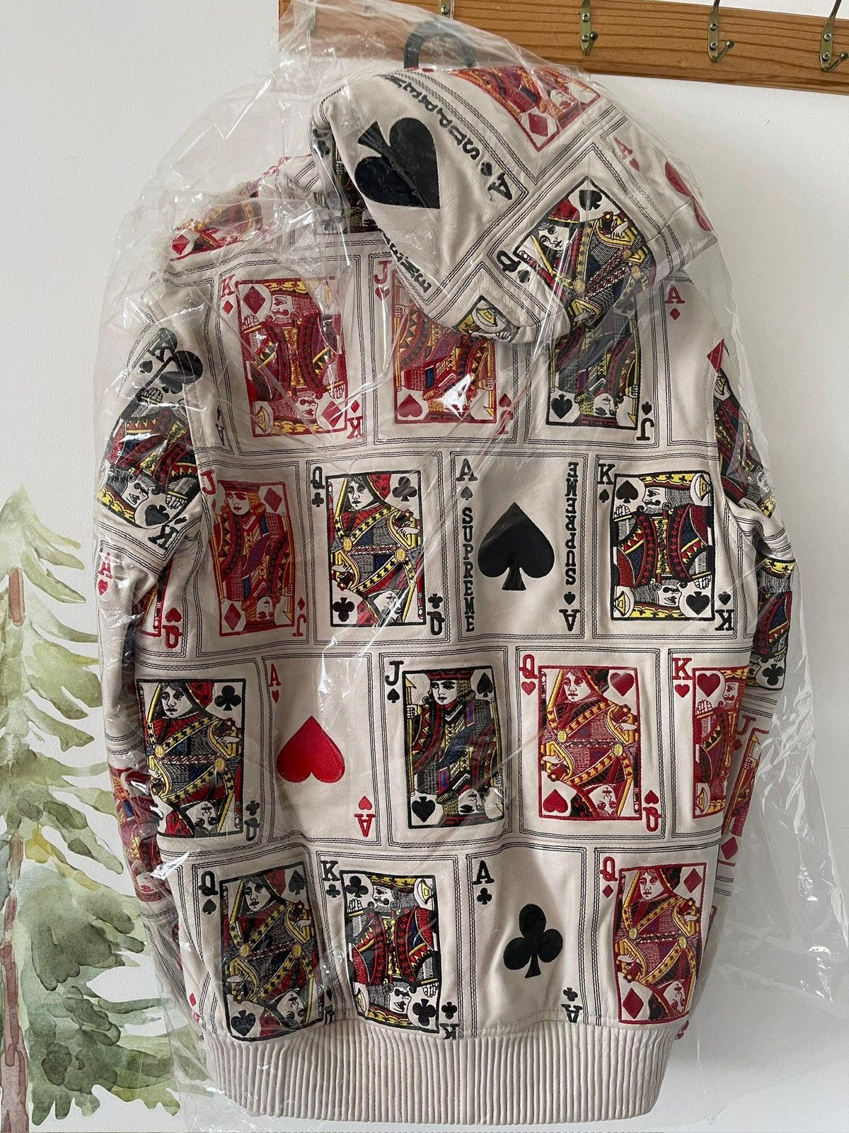 Supreme Court Card Leather Jacket