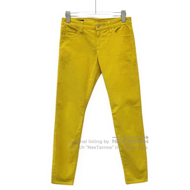 Gucci Gucci Yellow cotton casual trousers Size 25" / US 0 / IT 36 - 1 Thumbnail