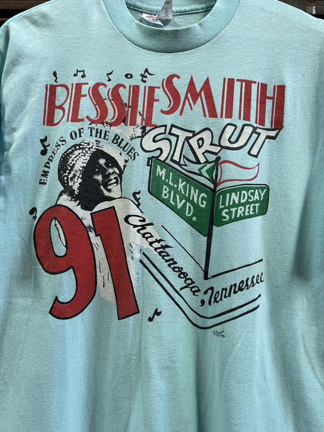 Vintage Bessie Smith Vintage T Shirt 90s Size US L / EU 52-54 / 3 - 2 Thumbnail