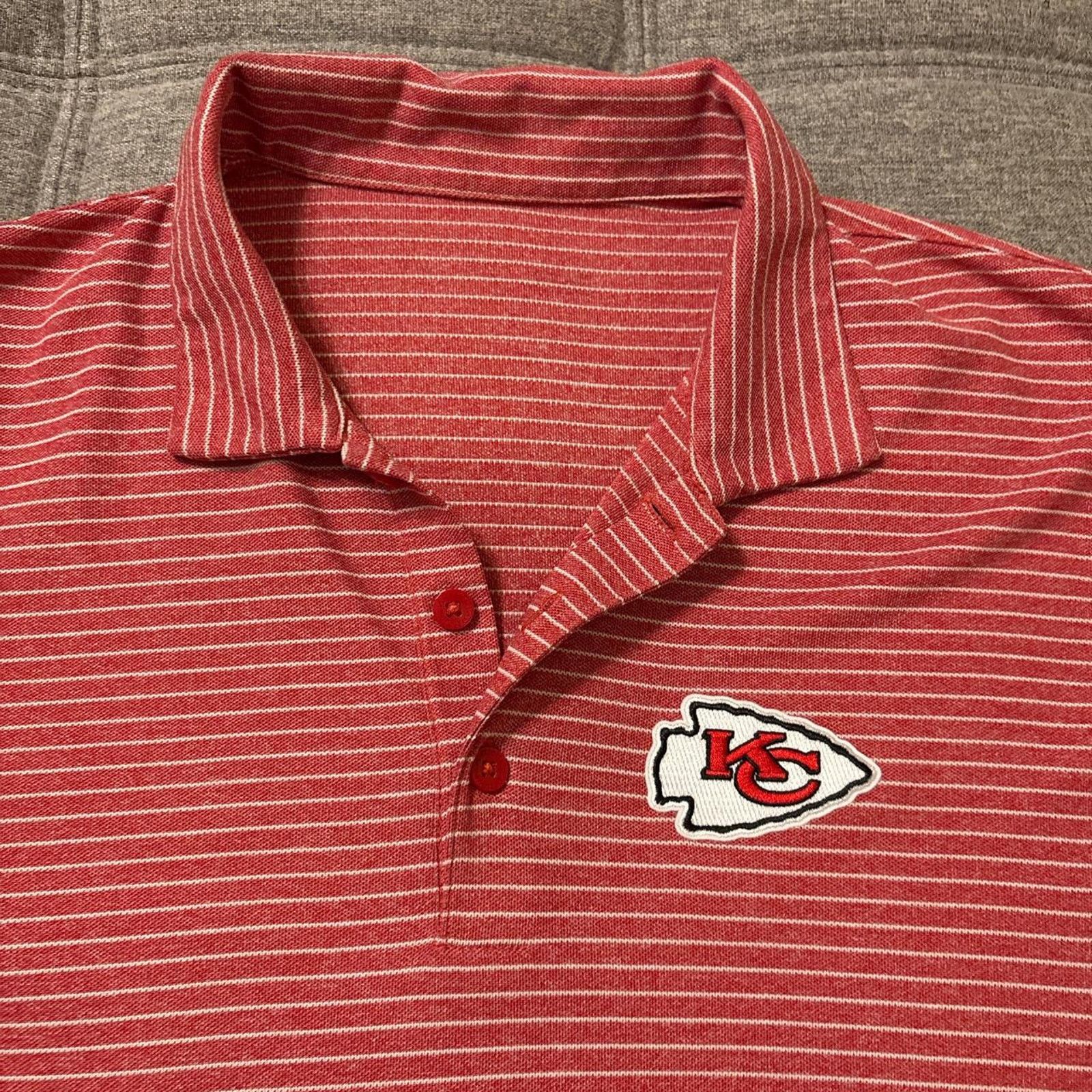 NFL Red and white chiefs polo Size US L / EU 52-54 / 3 - 2 Thumbnail