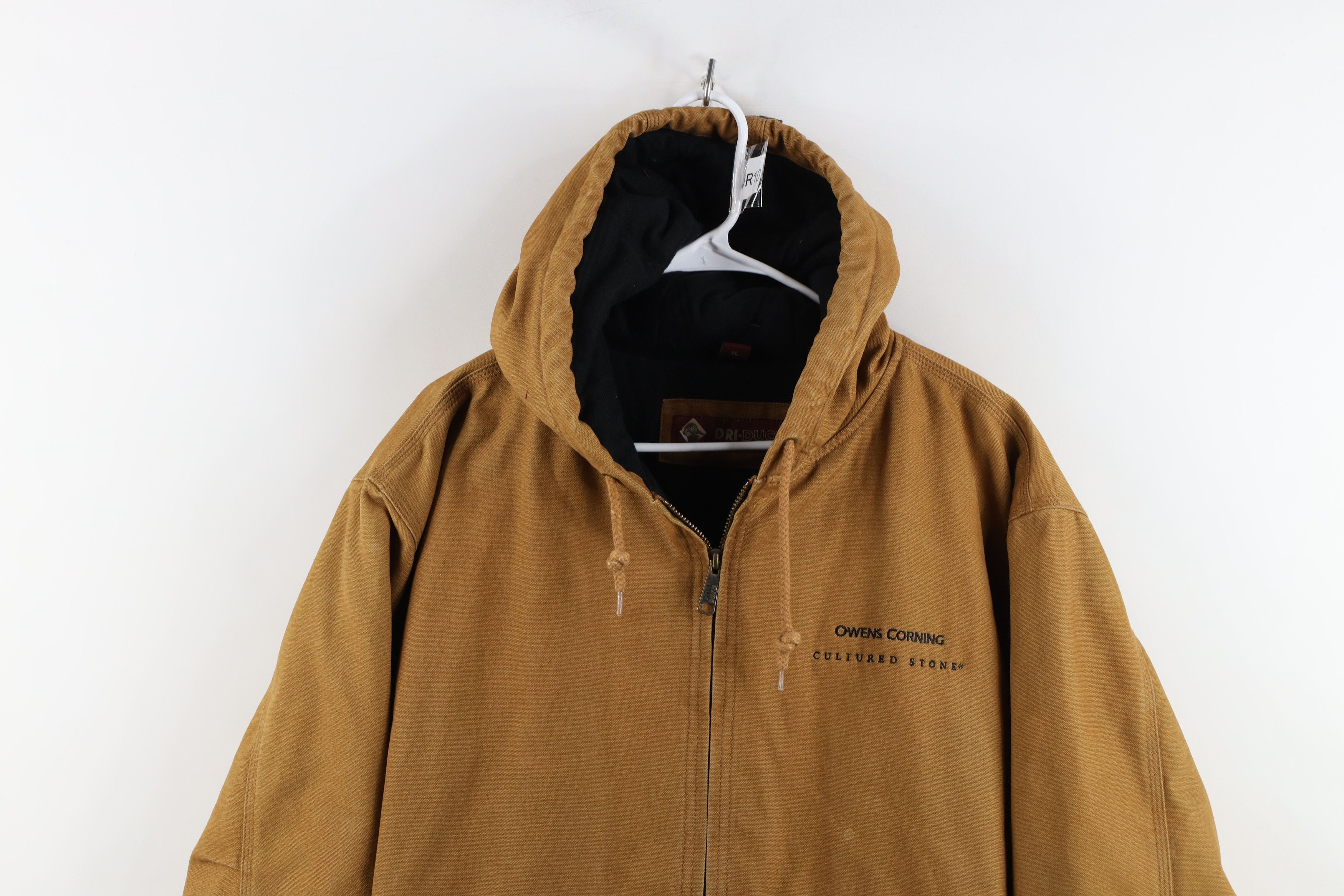 Vintage Vintage Corning Quilted Canvas Hooded Work Jacket Brown Size US XL / EU 56 / 4 - 2 Thumbnail
