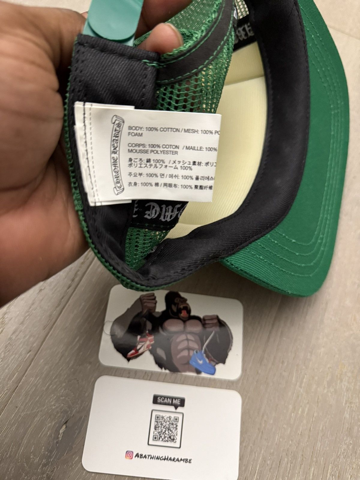 Chrome Hearts Chrome Hearts CH Hollywood Trucker Hat Green Size ONE SIZE - 4 Thumbnail