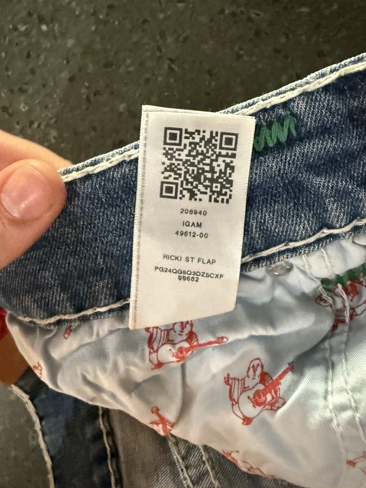 True Religion Tru Religion Ricki relaxed straight blue/green Size US 33 - 8 Thumbnail