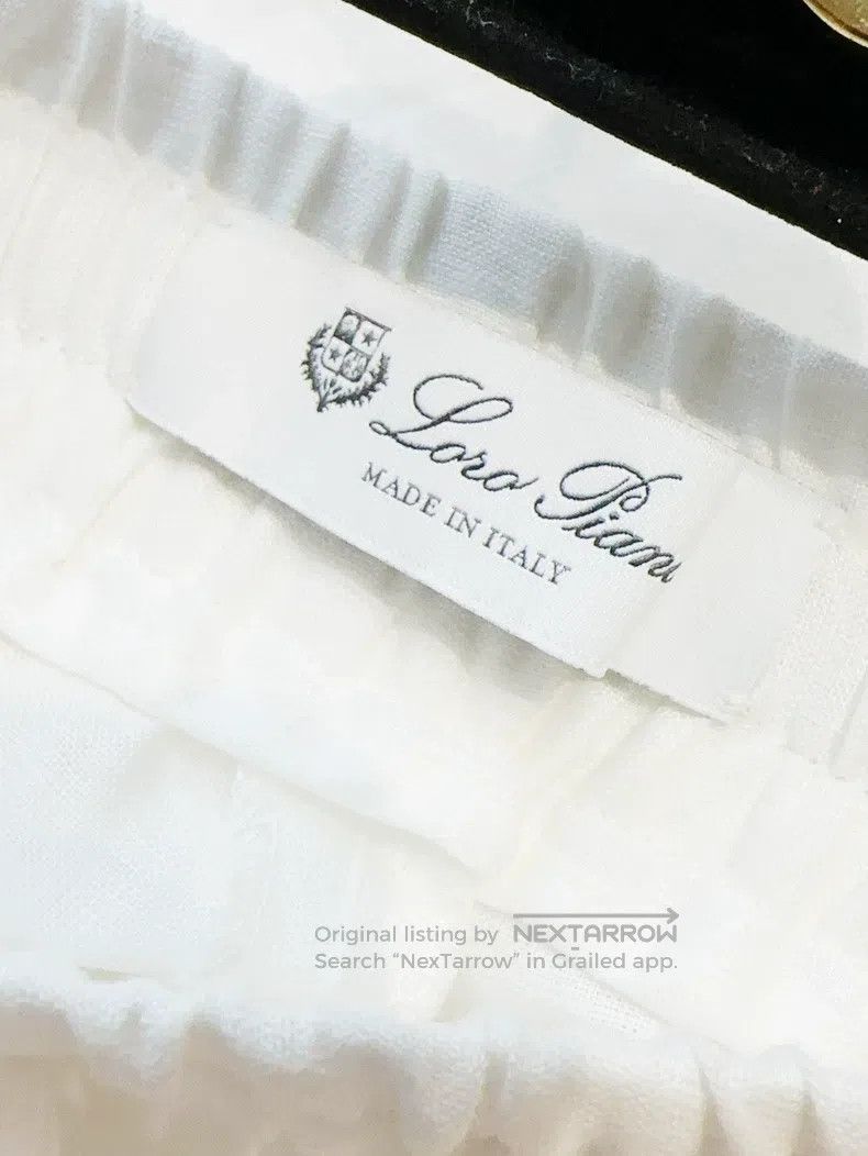 Loro Piana Loro Piana White size 38 drawstring elastic waist shorts Size 25" / US 0 / IT 36 - 5 Thumbnail