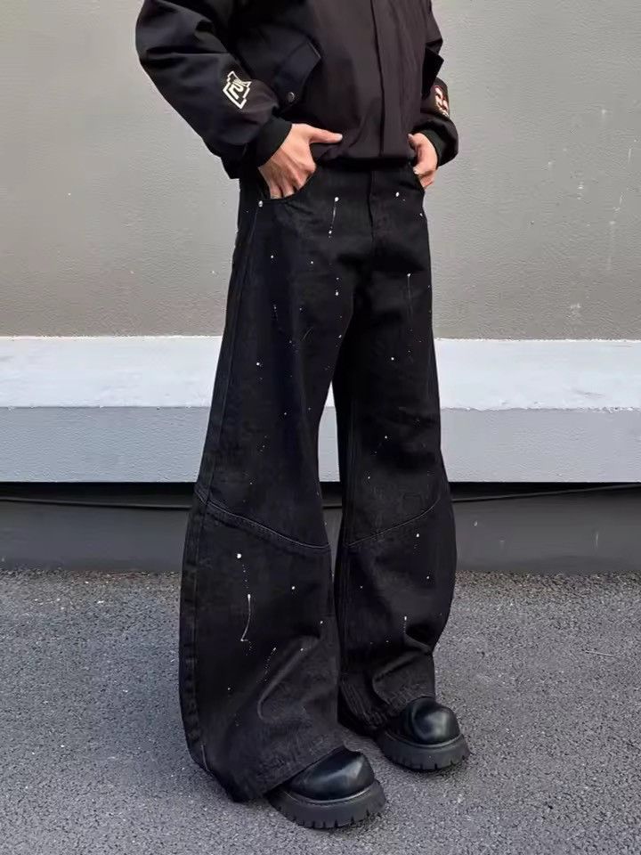 Jean Cyber Y2K Streetwear Striped Baggy Denim Pant Size US 30 / EU 46 - 4 Thumbnail