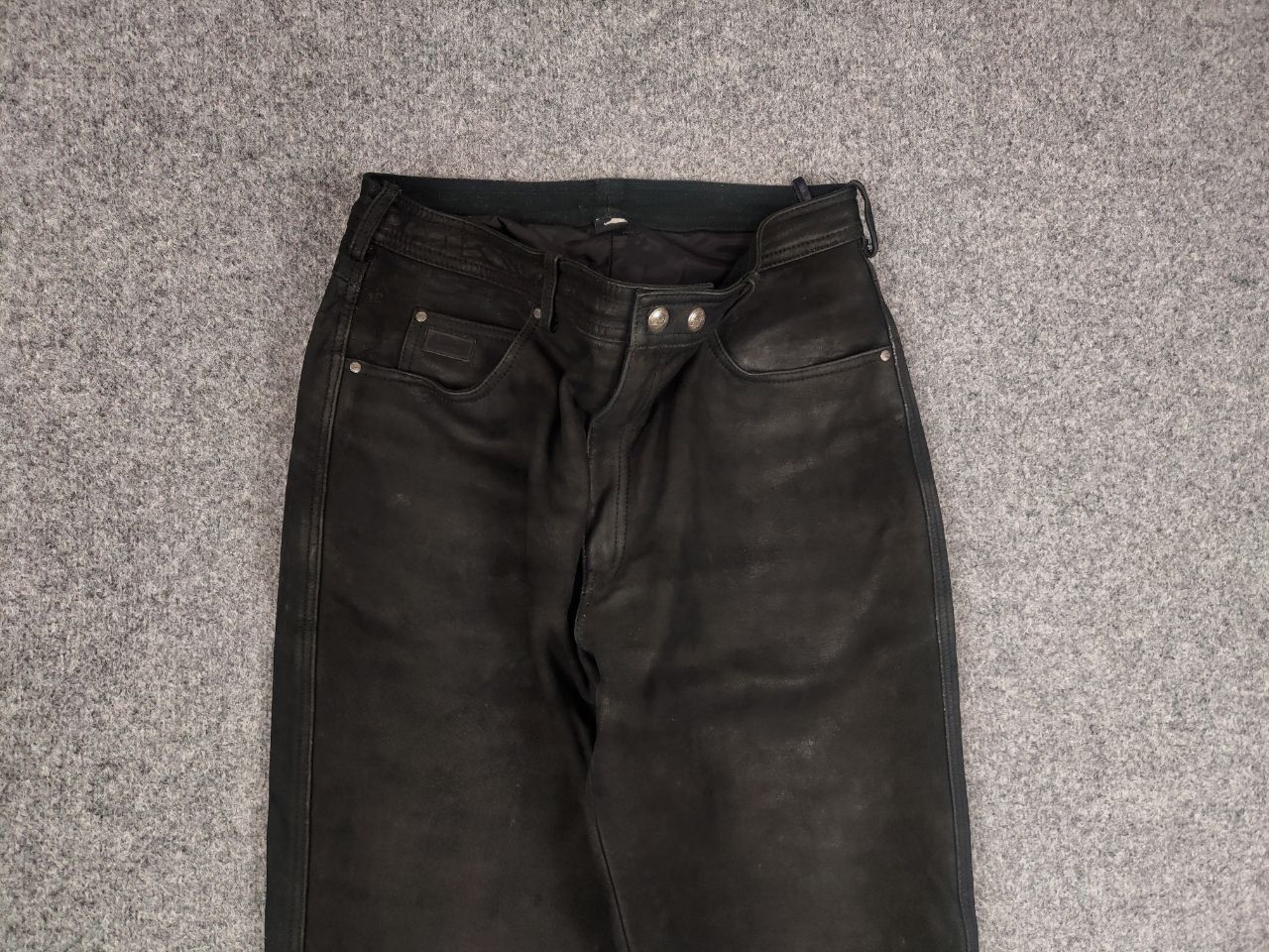 If Six Was Nine Vtg Leather pants Japan style racing motor Y2K LGB Style Size US 36 / EU 52 - 4 Thumbnail