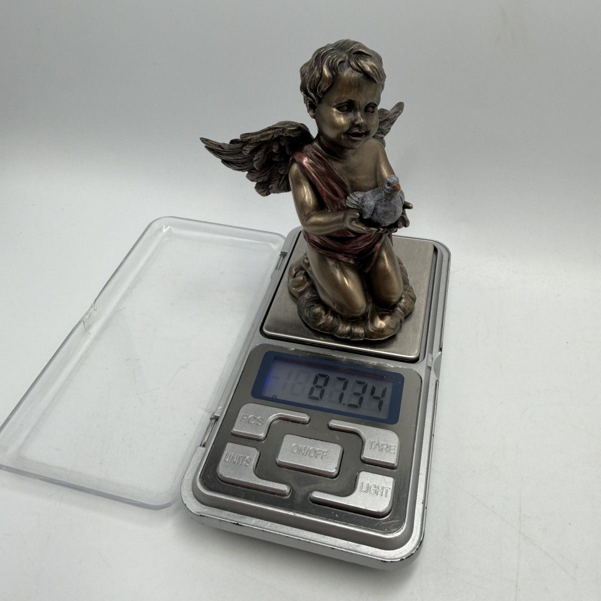 Other Cupid Angel with Dove Statue Bronze Finish Figurine Size ONE SIZE - 10 Thumbnail