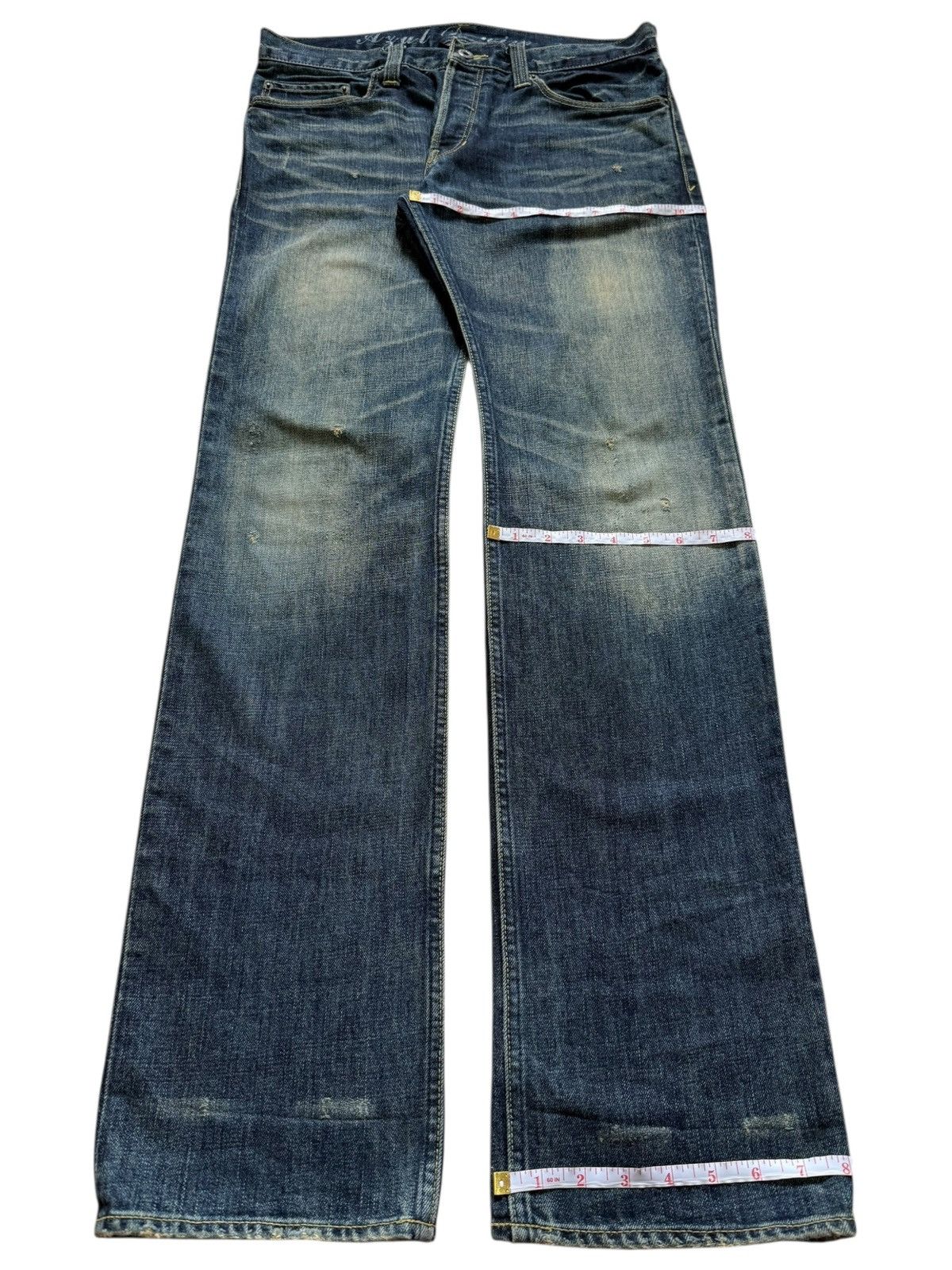 MOUSSY Vintage Azul Moussy Mud Wash Distressed Jeans Size US 32 / EU 48 - 8 Thumbnail