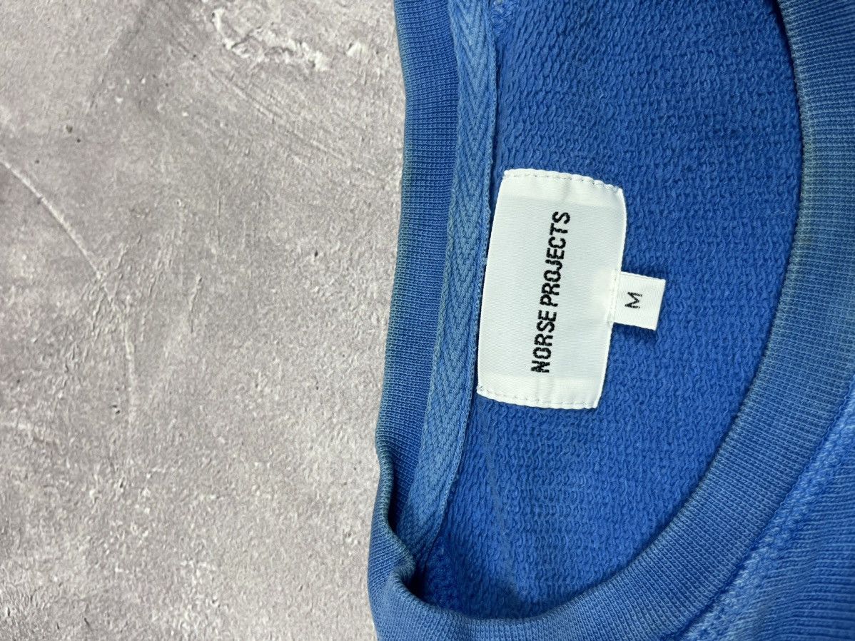 Norse Projects Mens Norse Project Vorm Brushed Indigo Crewneck Sweatshirt Size US M / EU 48-50 / 2 - 9 Thumbnail