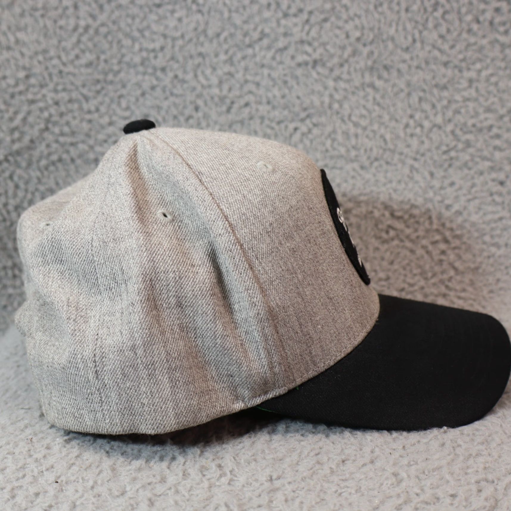 Brixton Brixton MFG Hat Cap SnapBack Black Grey Outdoors Patch One Size Size ONE SIZE - 6 Thumbnail