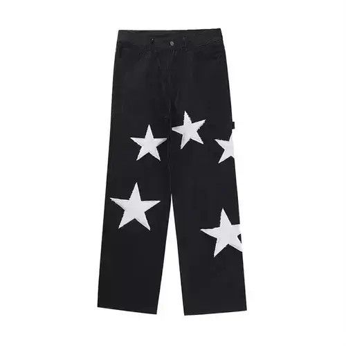 Other Stars Embroidery Baggy Pants Size US 32 / EU 48 - 3 Thumbnail