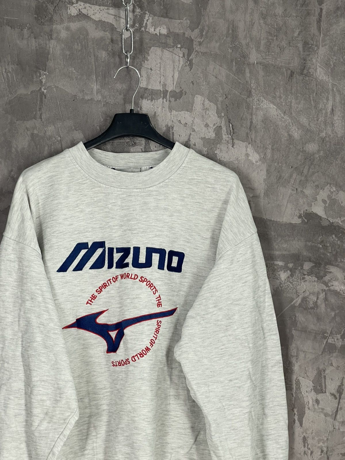 Japanese Brand × Mizuno × Vintage Vintage MIZUNO GRAY SWEATSHIRT WITH EMBROIDERED BIG LOGO Size US M / EU 48-50 / 2 - 4 Thumbnail