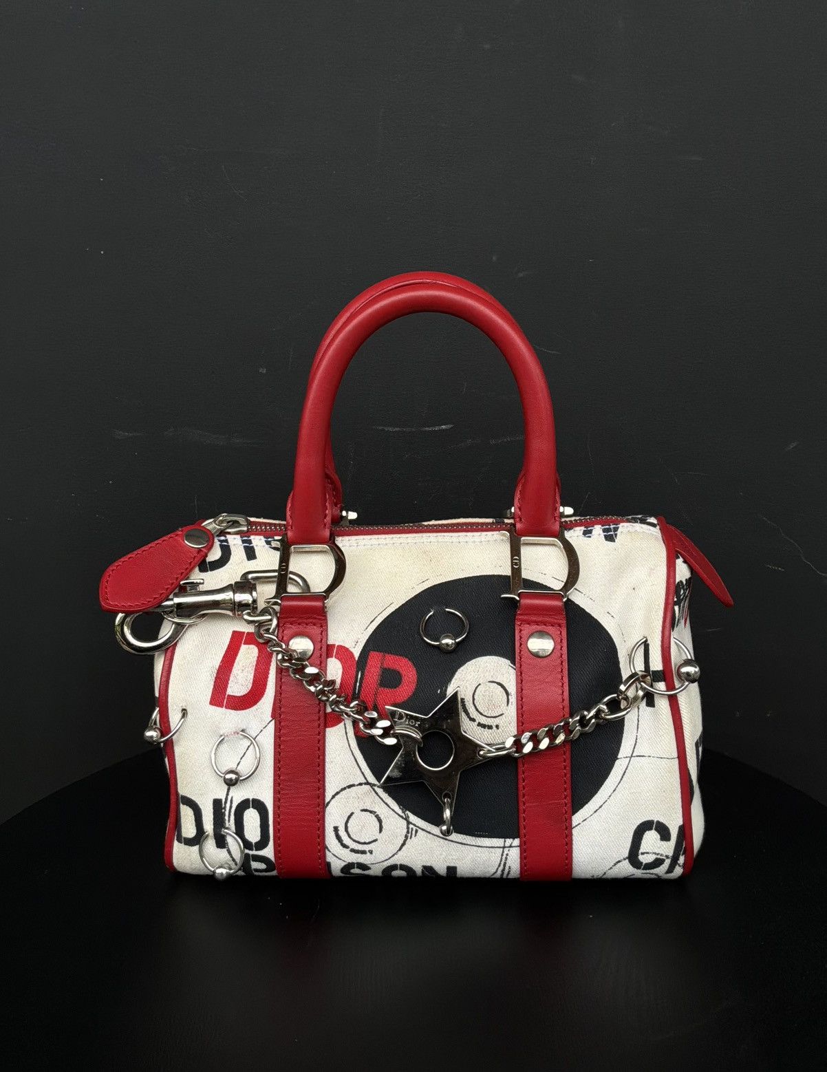 Dior Dior - Galliano Era - Hardcore Poison Pierced Boston Bag Size ONE SIZE - 1 Thumbnail