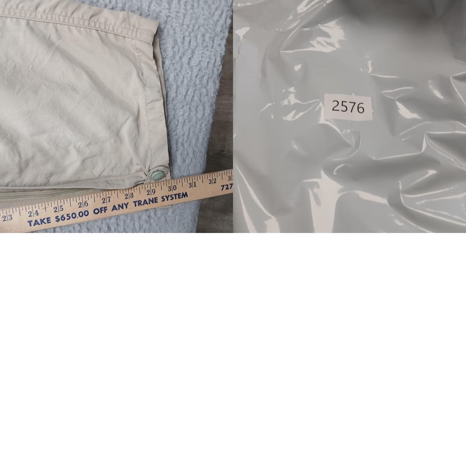 Vintage VINTAGE L.L. Bean Traveler Pants Mens 2XL Khaki Convertible Zip Off Nylon Hiking Quick Dry (Note: If not vintage, omit VINTAGE) Size US 39 - 8 Thumbnail