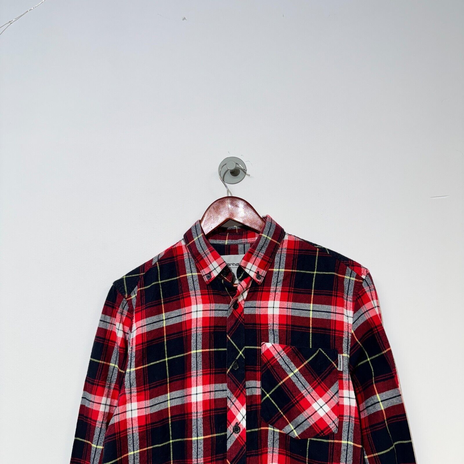 Carhartt × Vintage Carhartt Red Black Cotton Flannel Timberman Jacket Size S Size US S / EU 44-46 / 1 - 2 Thumbnail