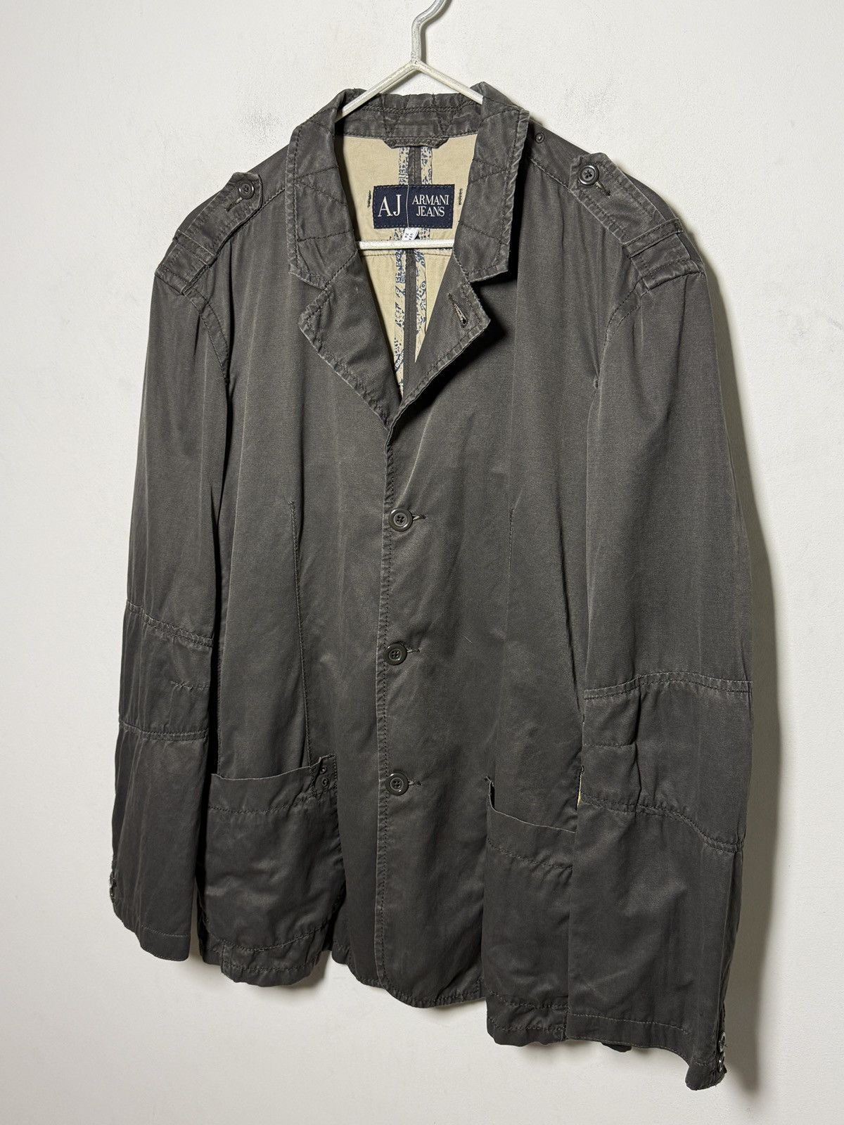 Giorgio Armani Armani Jeans Military Blazer Size US M / EU 48-50 / 2 - 2 Thumbnail
