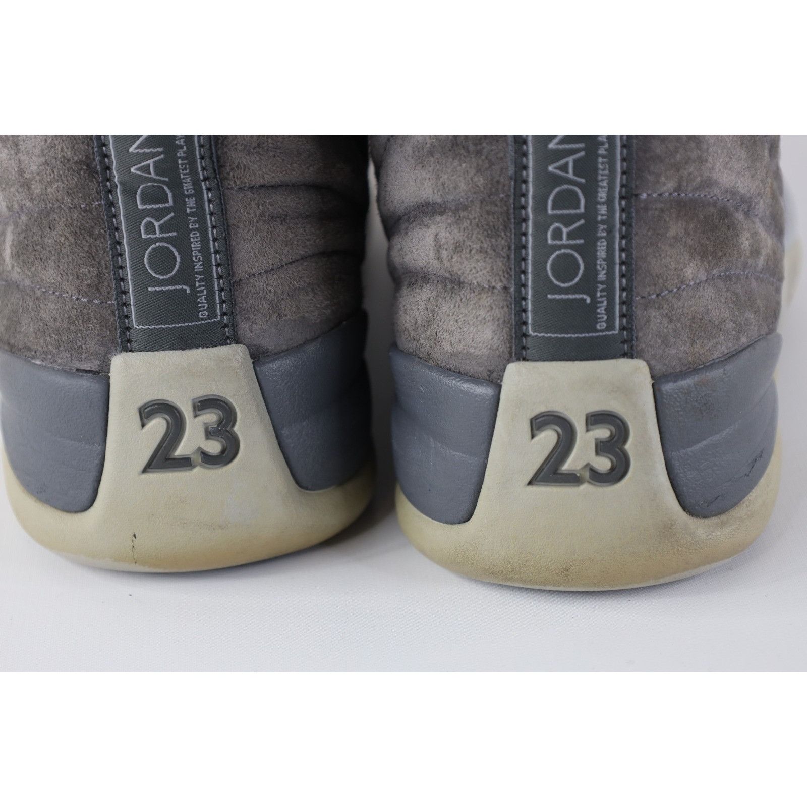 Nike Nike Air Jordan Retro 12 Distressed Dark Wolf Gray Shoes Size US 9.5 / EU 42-43 - 6 Thumbnail