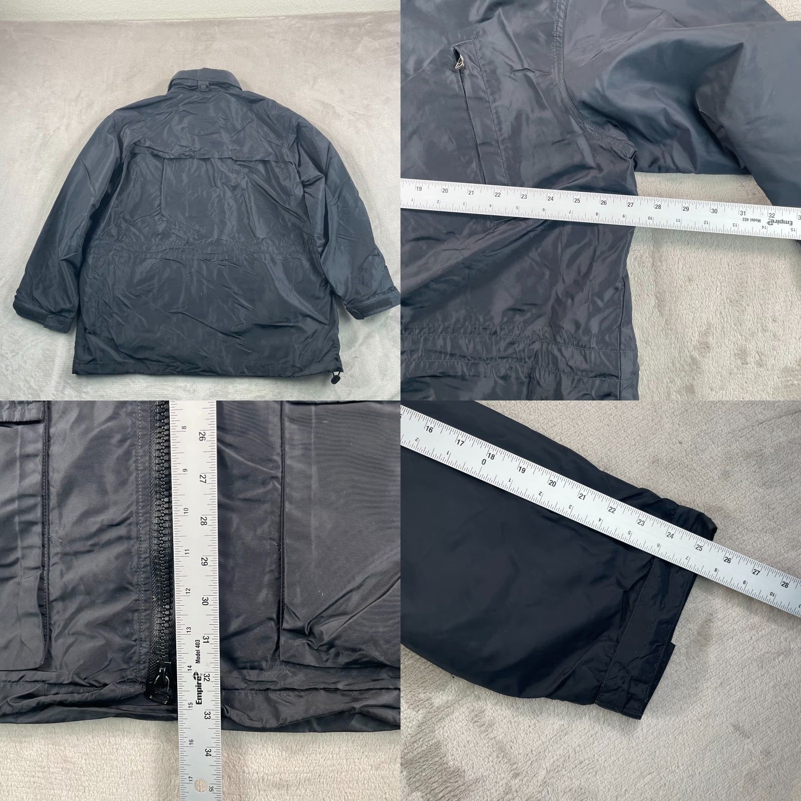 Polo Ralph Lauren VINTAGE Polo Ralph Lauren Rain Coat Jacket Men 2XL Black Foldable Hood Full Zip Vented Jacket Size US XXL / EU 58 / 5 - 8 Thumbnail