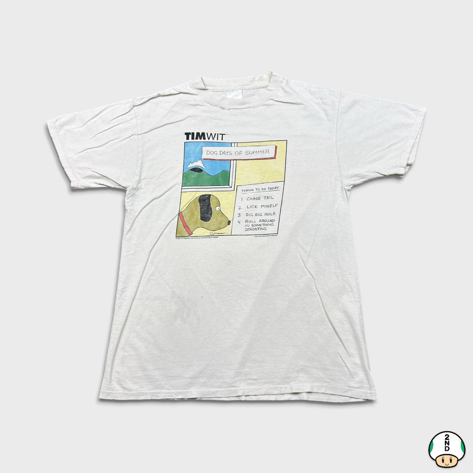 Vintage Vintage 1995 Timwit Dog Days T Shirt Large Funny Distressed Size US L / EU 52-54 / 3 - 1 Thumbnail