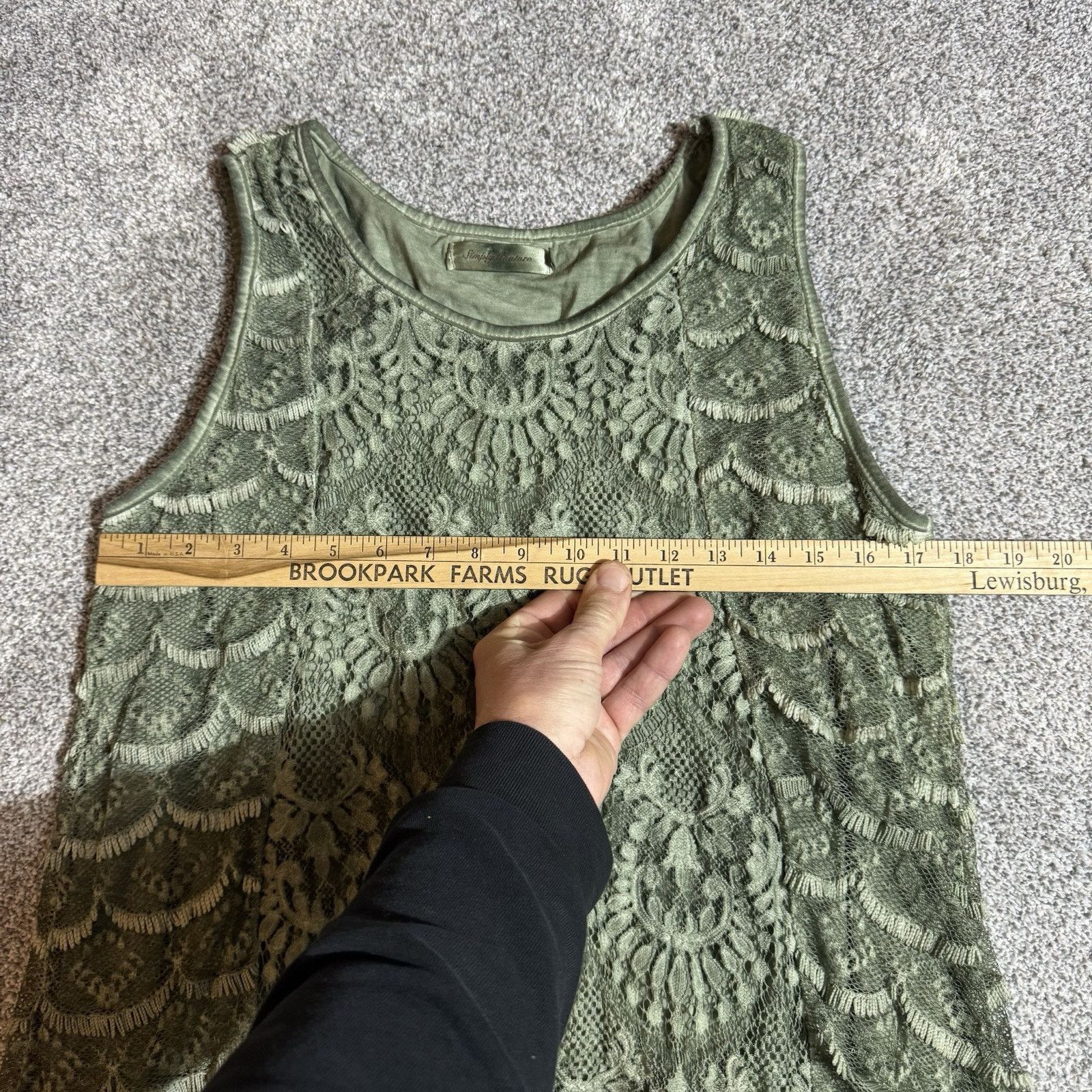Other Simply Couture Dress L Boho Cottagecore Fairycore Lace Sheer Size L / US 10 / IT 46 - 3 Thumbnail