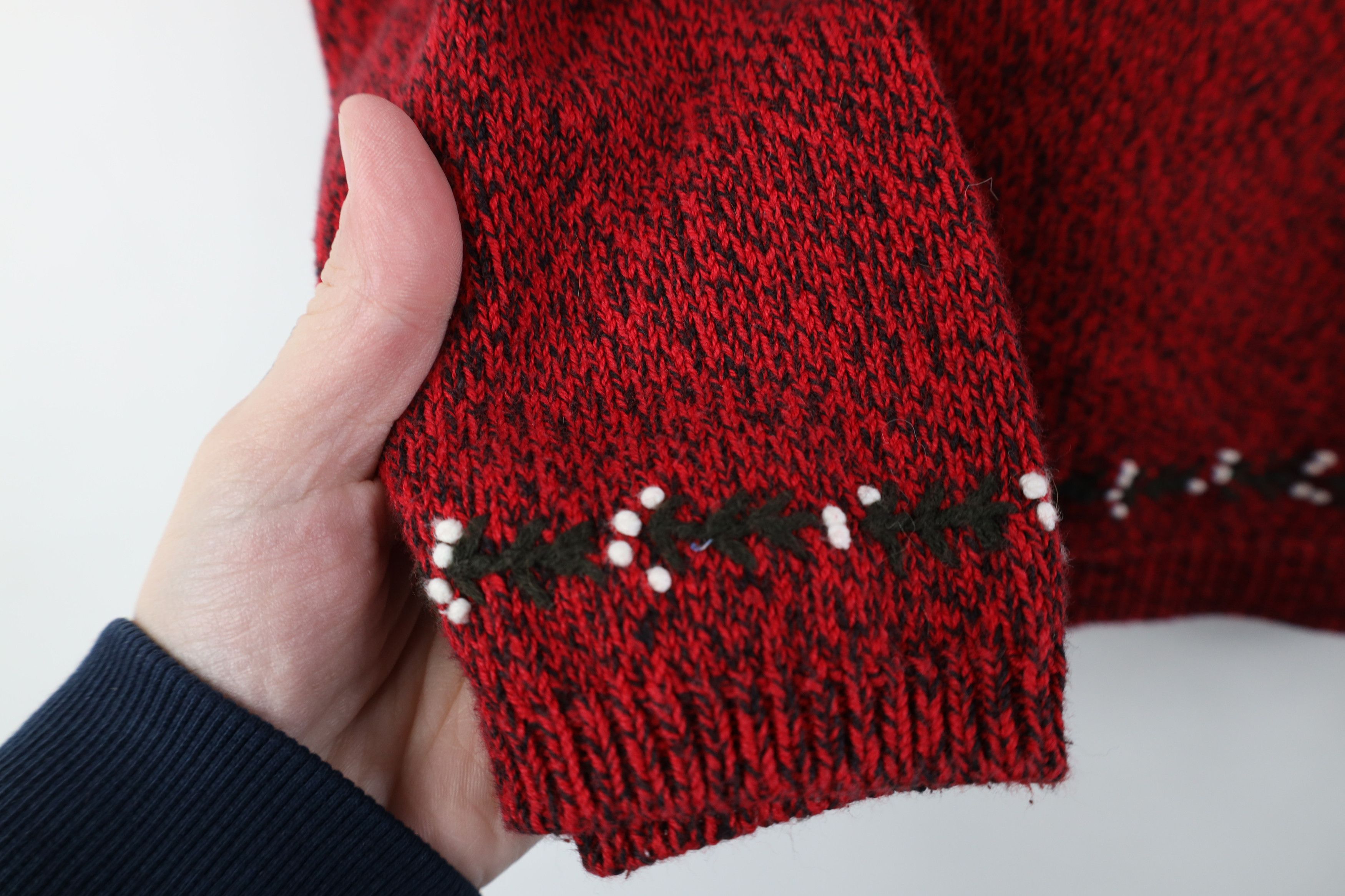 Vintage Vintage 90s Streetwear Christmas Tree Patch Sweater Size M / US 6-8 / IT 42-44 - 6 Thumbnail