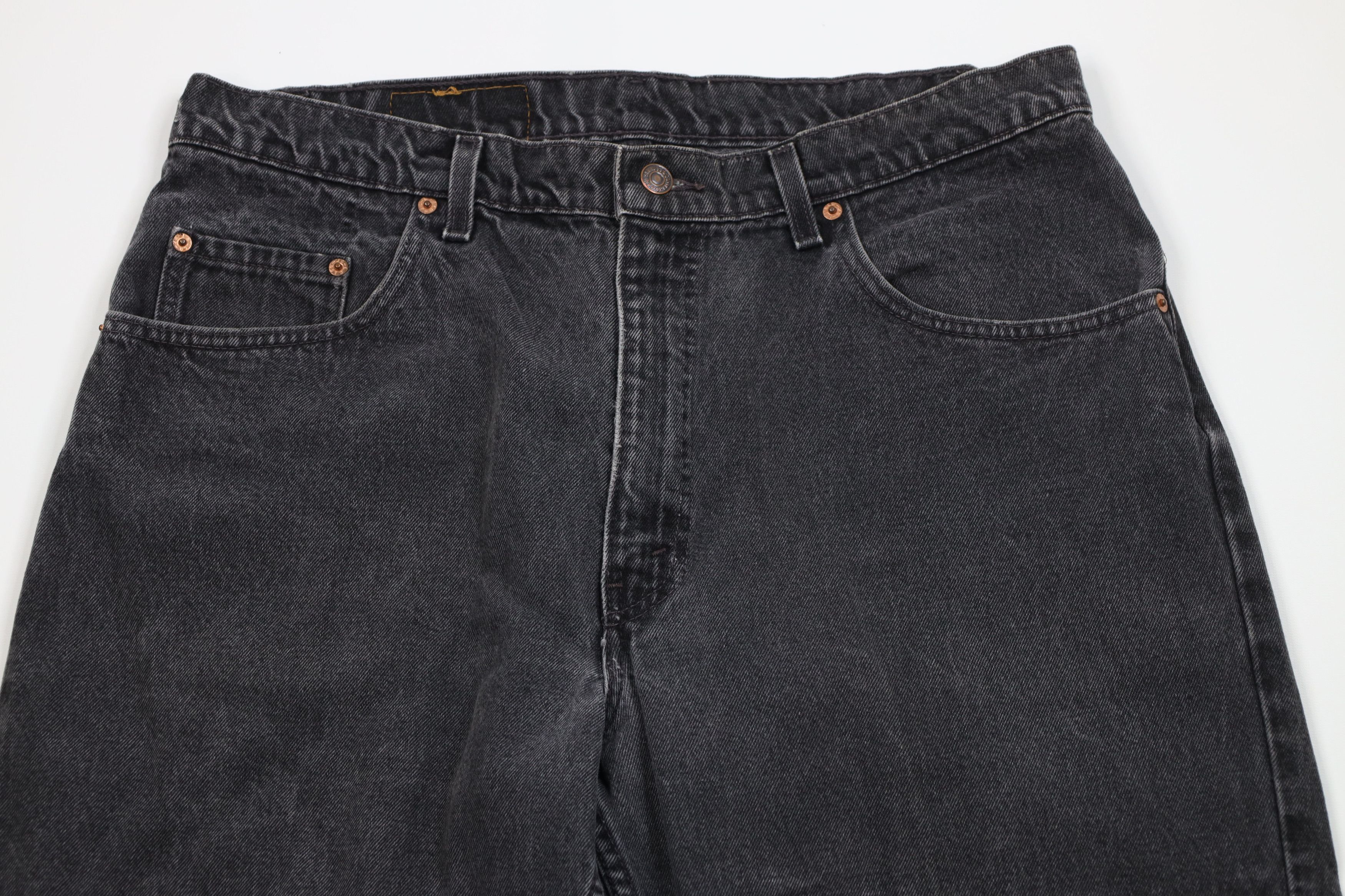 Levi's Vintage 90s Levis 560 Tapered Leg Denim Jeans Black USA Size US 38 / EU 54 - 2 Thumbnail