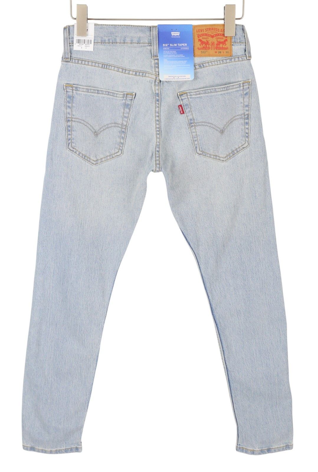 Levi's 512 W28/L30 Slim Taper Faded Blue Jeans 87081 Size US 28 / EU 44 - 2 Thumbnail