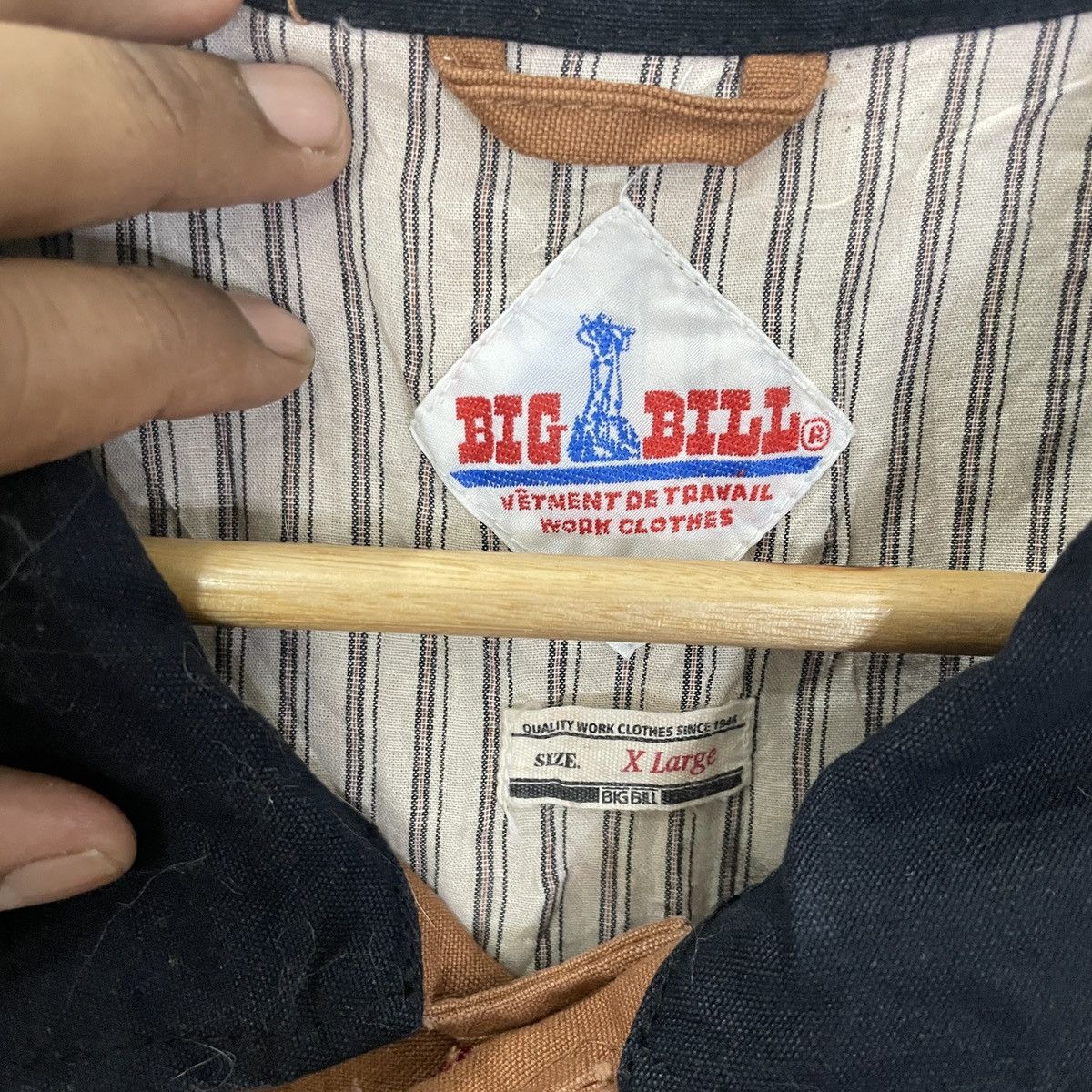 Japanese Brand Vintage Big Bell Vetement De Travail Workwear Jacket Size US L / EU 52-54 / 3 - 5 Thumbnail