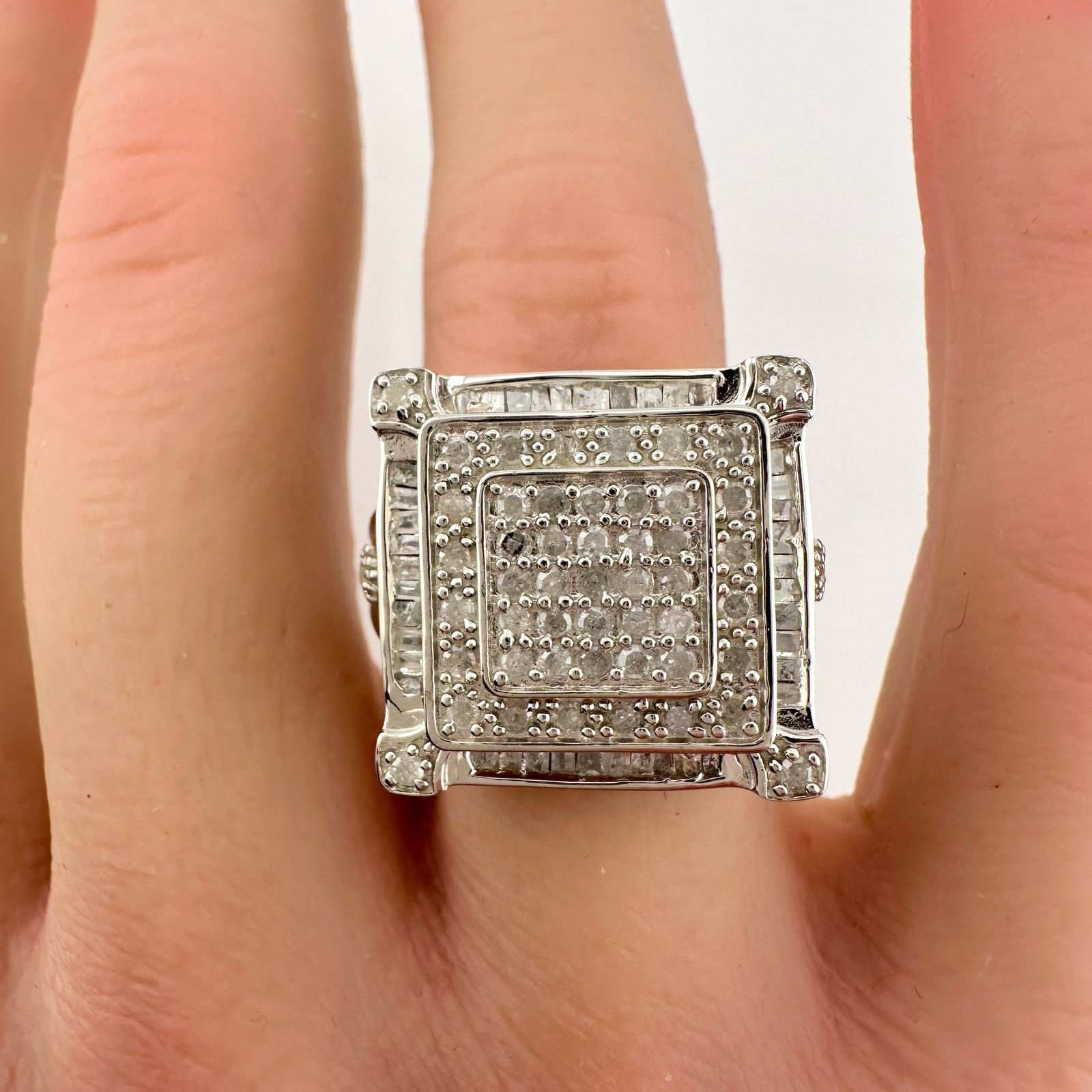 Other Elegant Princess Cut 1.00 Carat Diamond Ring - Size 7.25 Size ONE SIZE - 5 Thumbnail