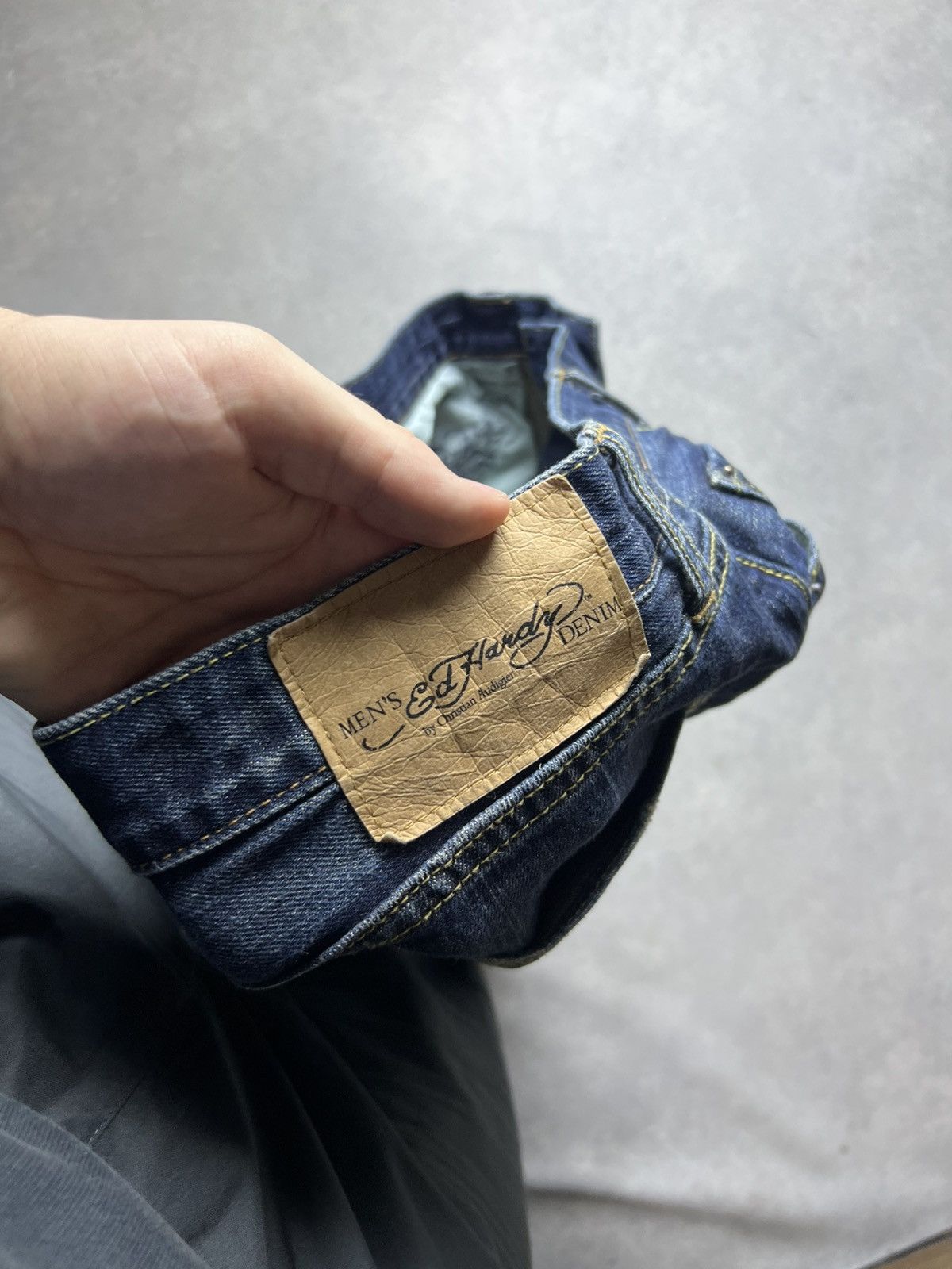 Ed Hardy Ed Hardy Vintage Baggy Denim Jeans size 34 Blue Size US 34 / EU 50 - 10 Thumbnail