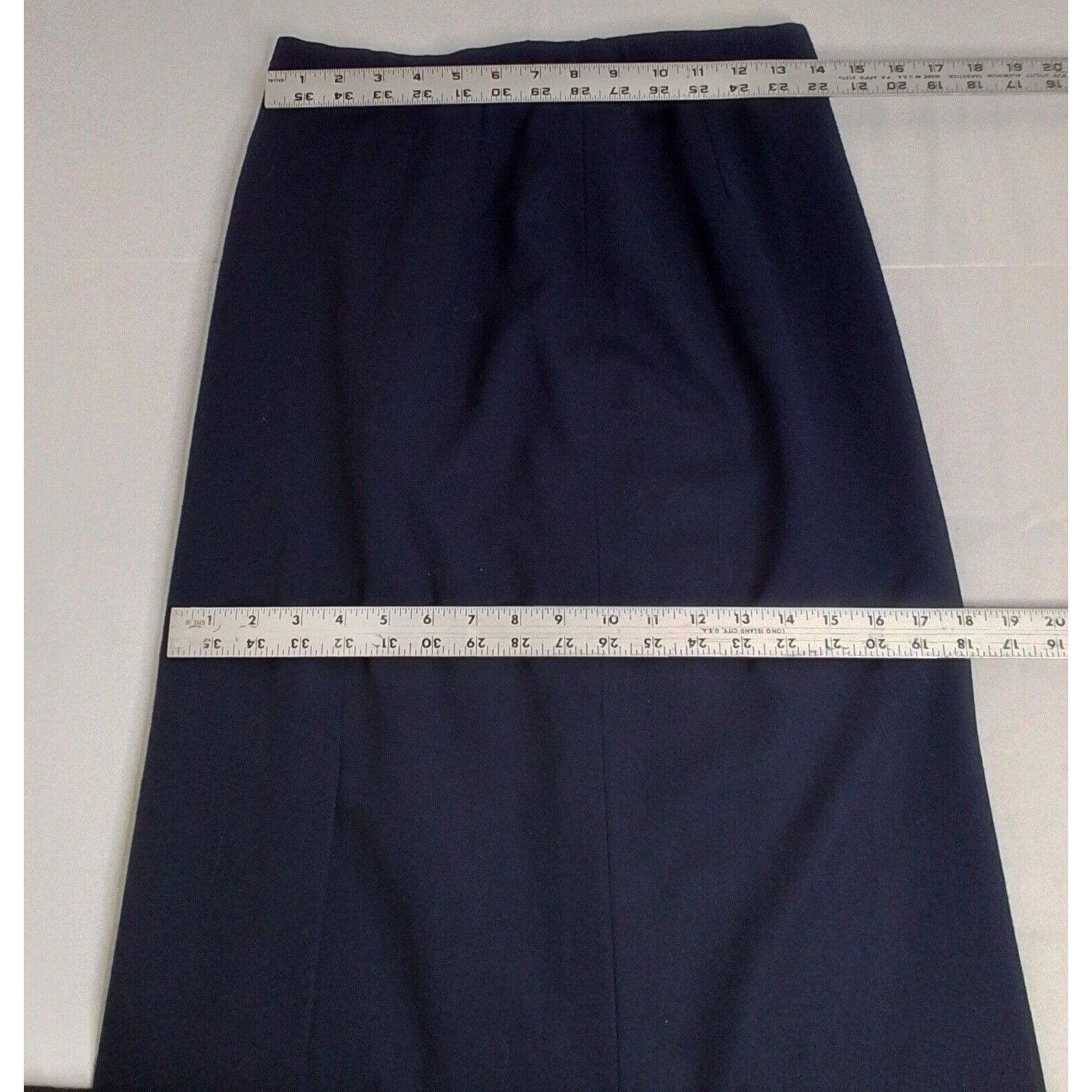 Pendleton Pendleton Wool Pencil Skirt Women's 10 Navy Blue VTG NWT Size 32" / US 10 / IT 46 - 14 Thumbnail