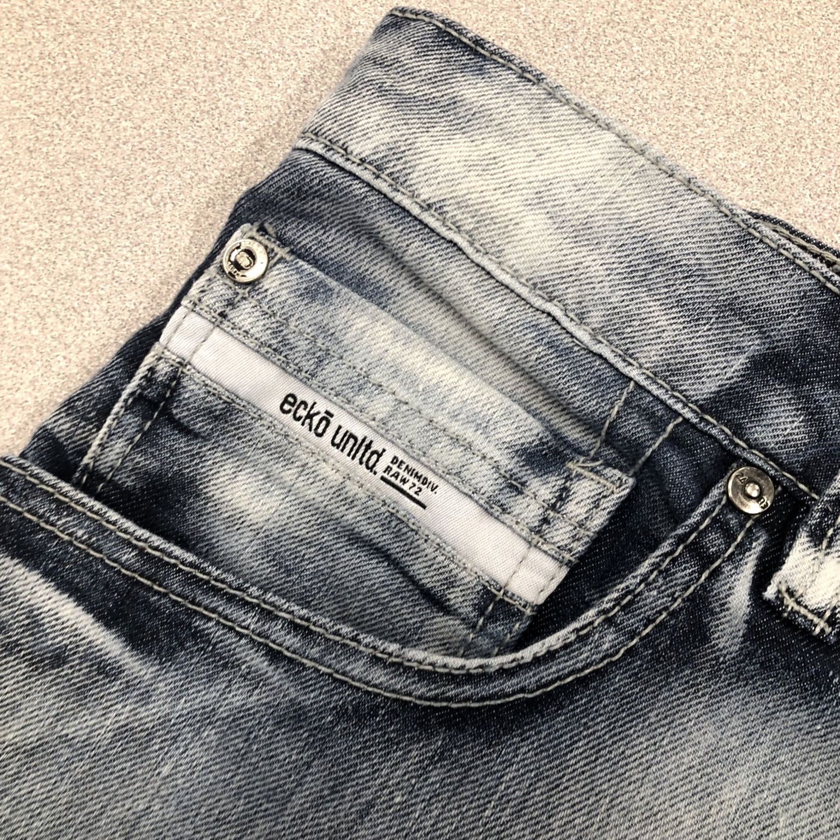 Ecko Unltd. VINTAGE Mens Ecko Unltd Bermuda Shorts Jeans Blue Stone Wash 50 Big & Tall Hip Hop Mens Size US 34 / EU 50 - 2 Thumbnail