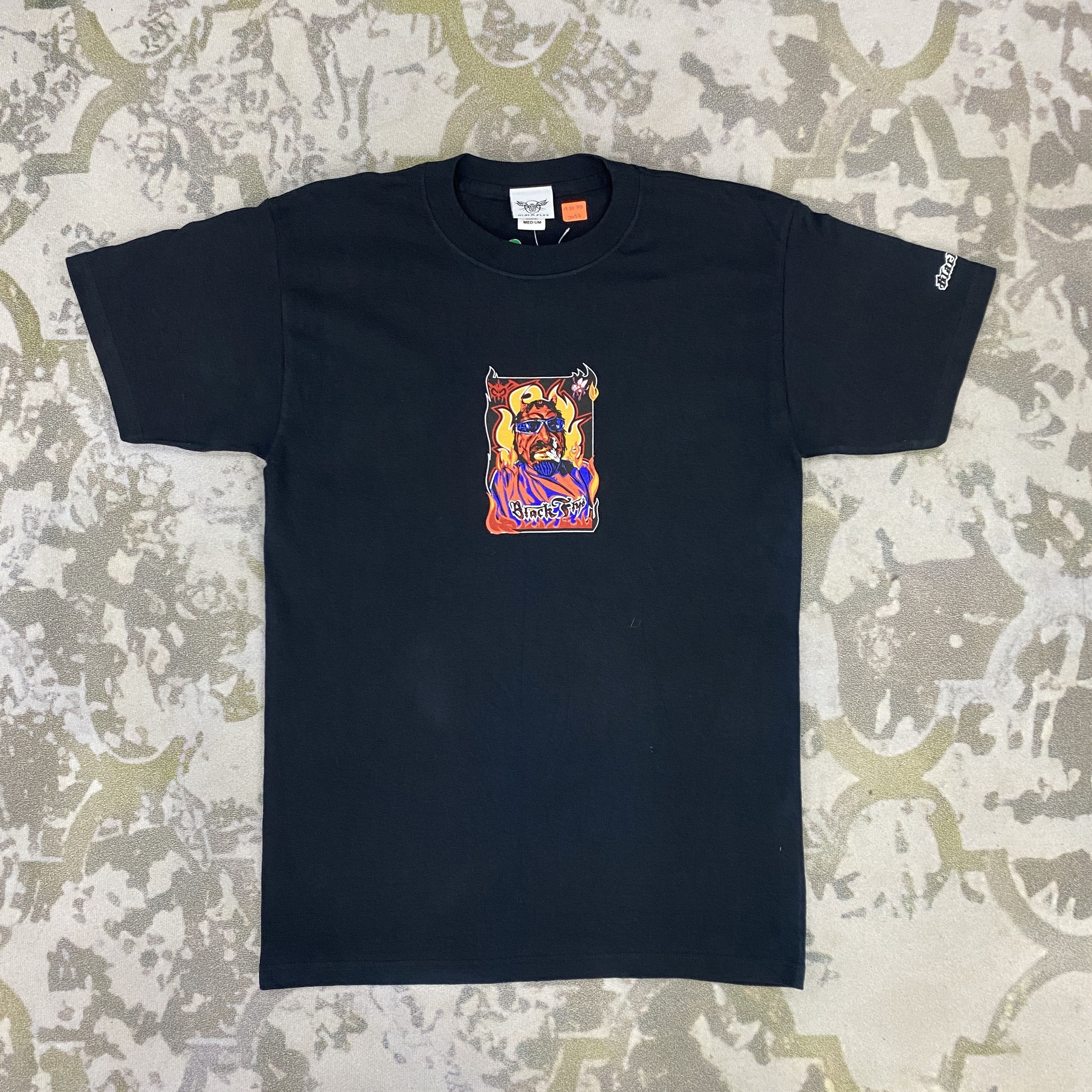 Vintage Vintage Black Flys Skategang Tshirt - J052 Size US M / EU 48-50 / 2 - 1 Thumbnail