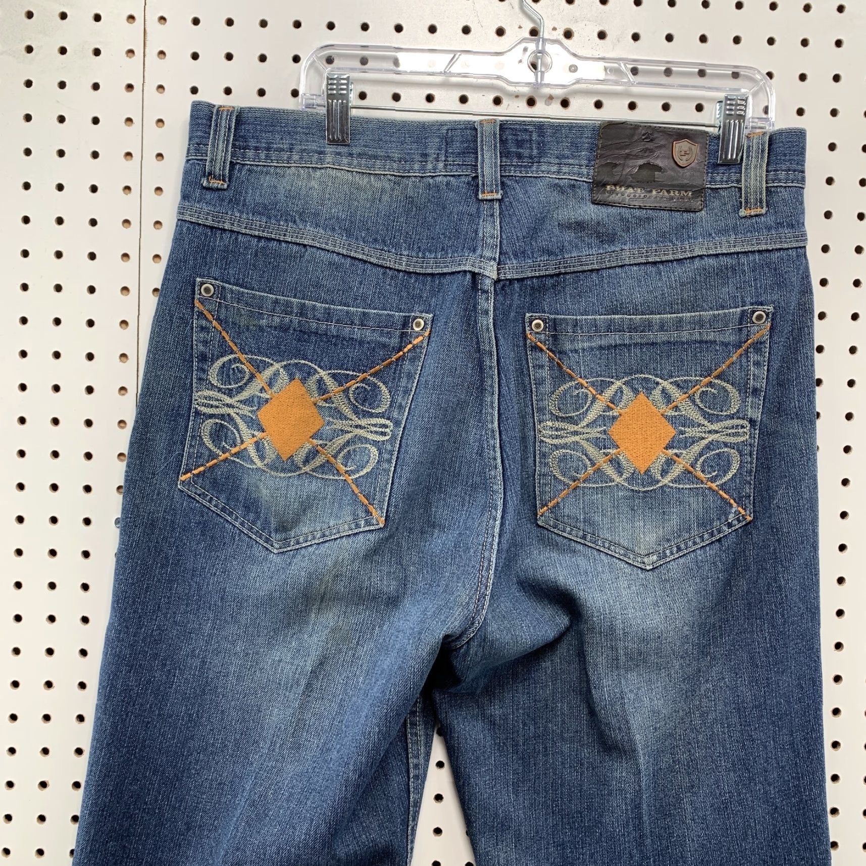 Phat Farm VINTAGE Phat Farm Baggy Denim Jeans Size 36 Blue Wide Leg Hip Hop 36x31 Mens Size US 36 / EU 52 - 6 Thumbnail