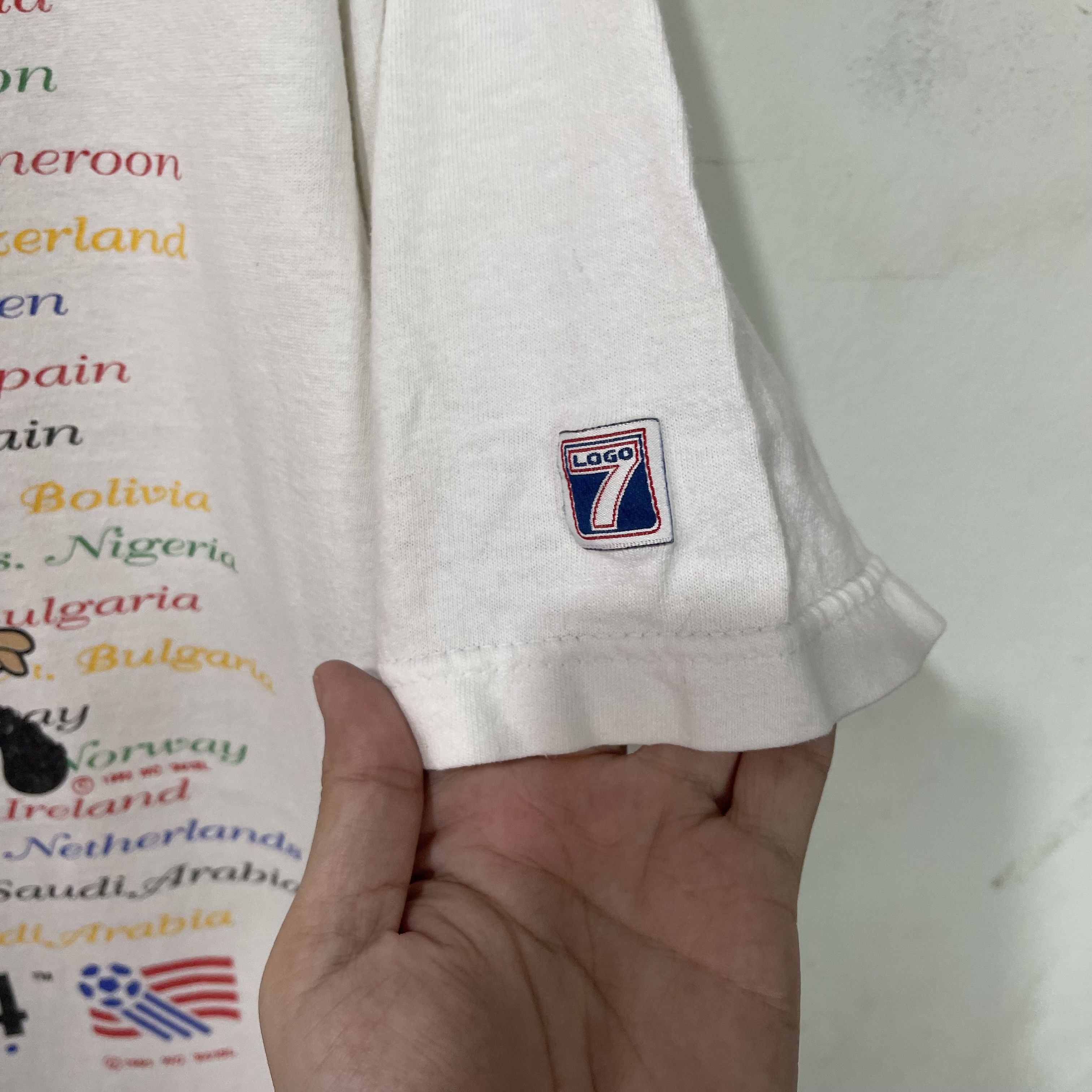 Vintage Vintage 1994 WorldCup USA94 First Round T-Shirt Size US L / EU 52-54 / 3 - 5 Thumbnail